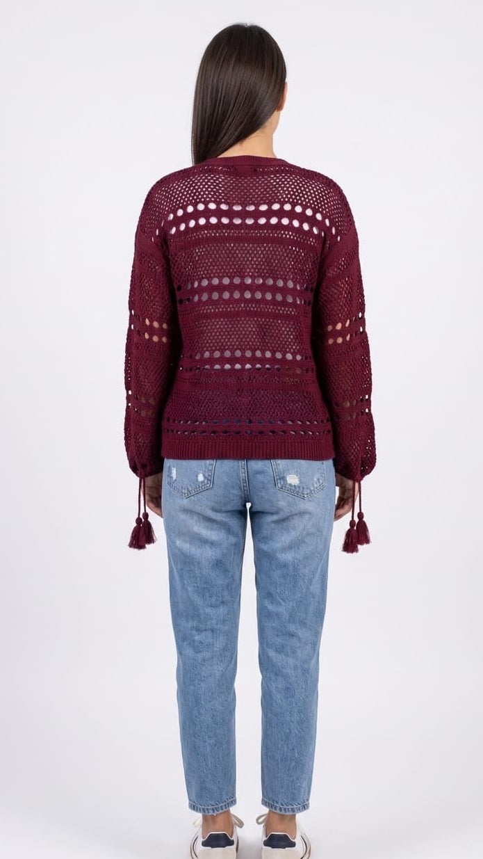 Crochet Knit Cardigan