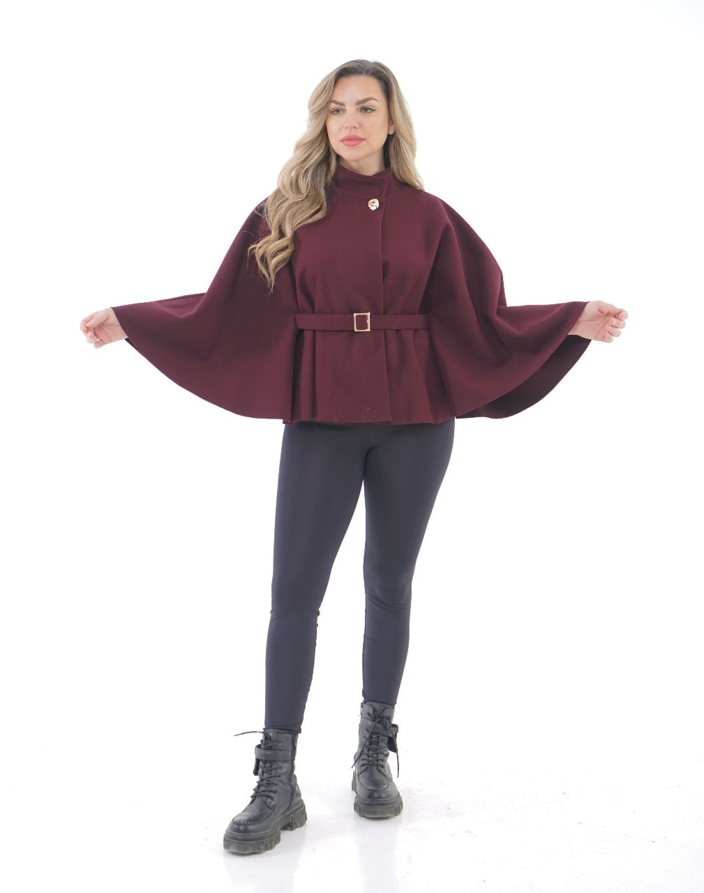 STRUCTURED CAPE COAT