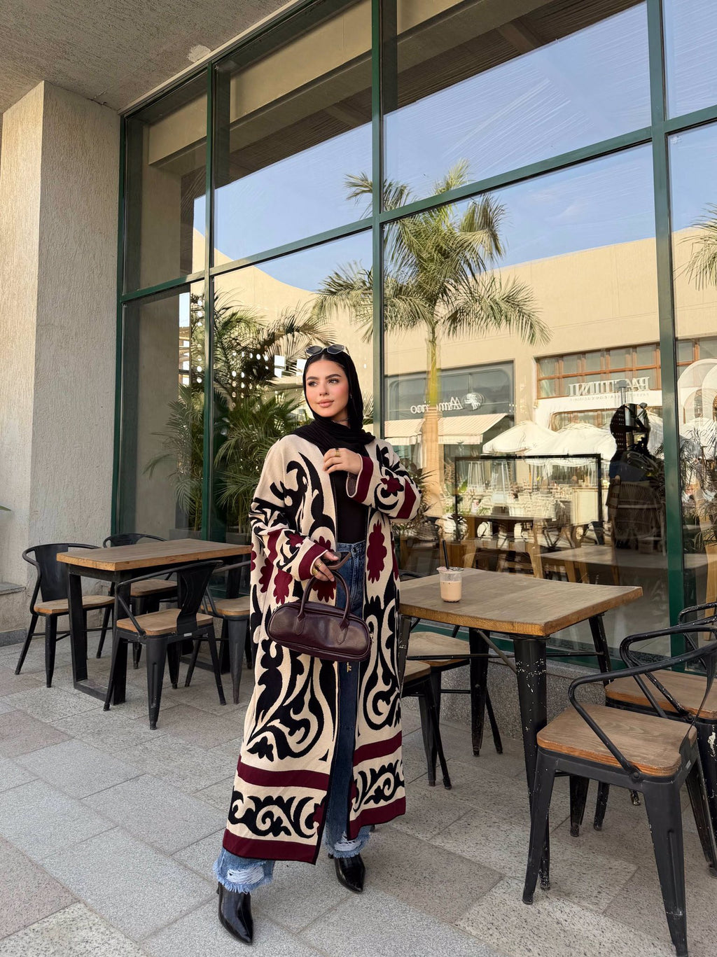 Noir Heritage Long Cardigan