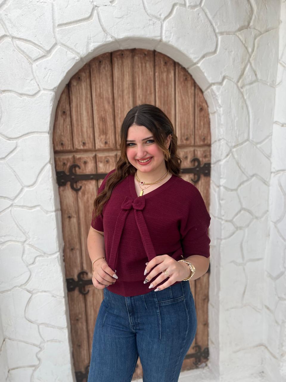 Bow Knit Top