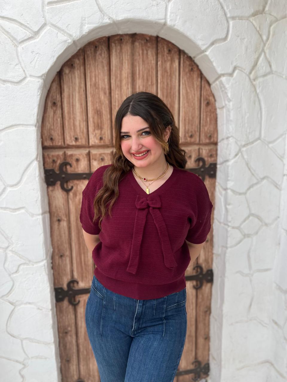Bow Knit Top