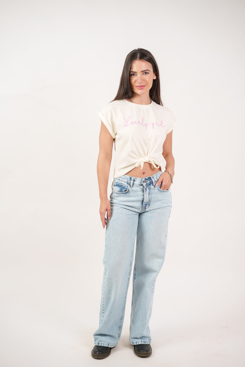 LOVELY GIRL PRINT TEE