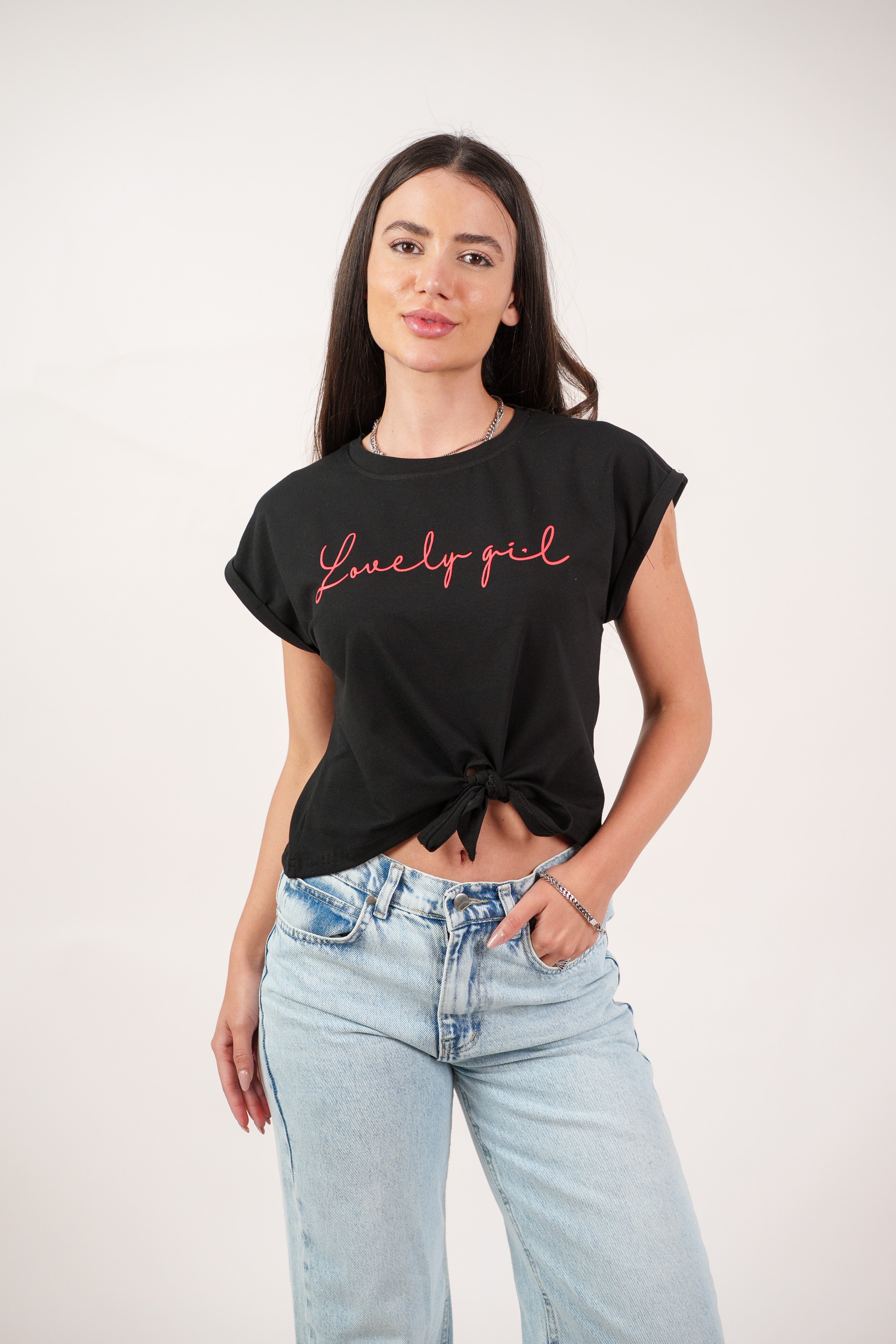 LOVELY GIRL PRINT TEE