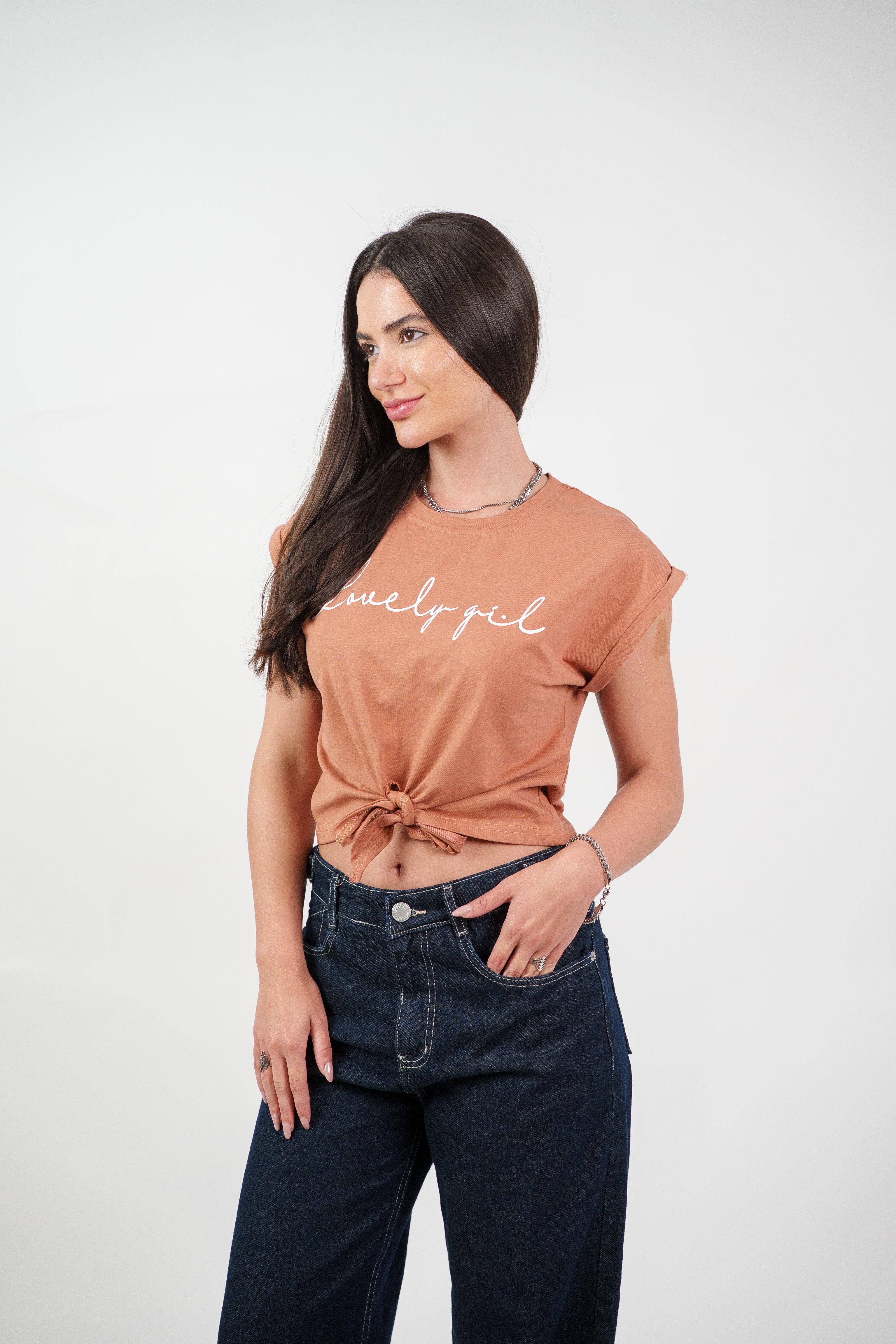LOVELY GIRL PRINT TEE