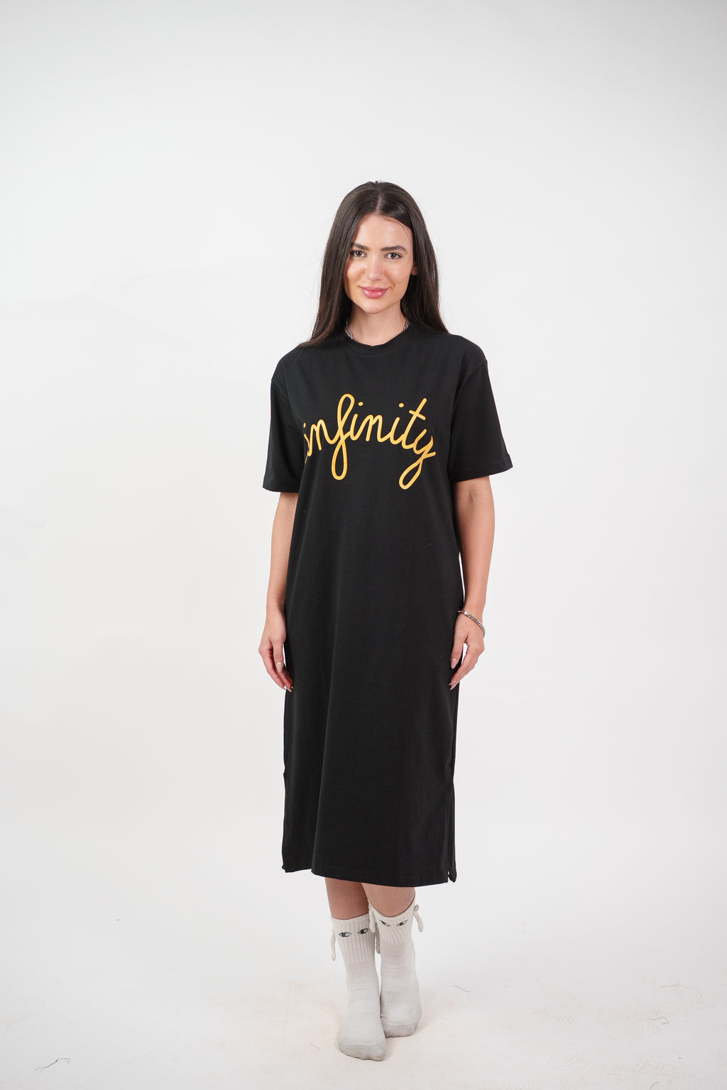 INFINITY GRAPHIC T-SHIRT DRESS