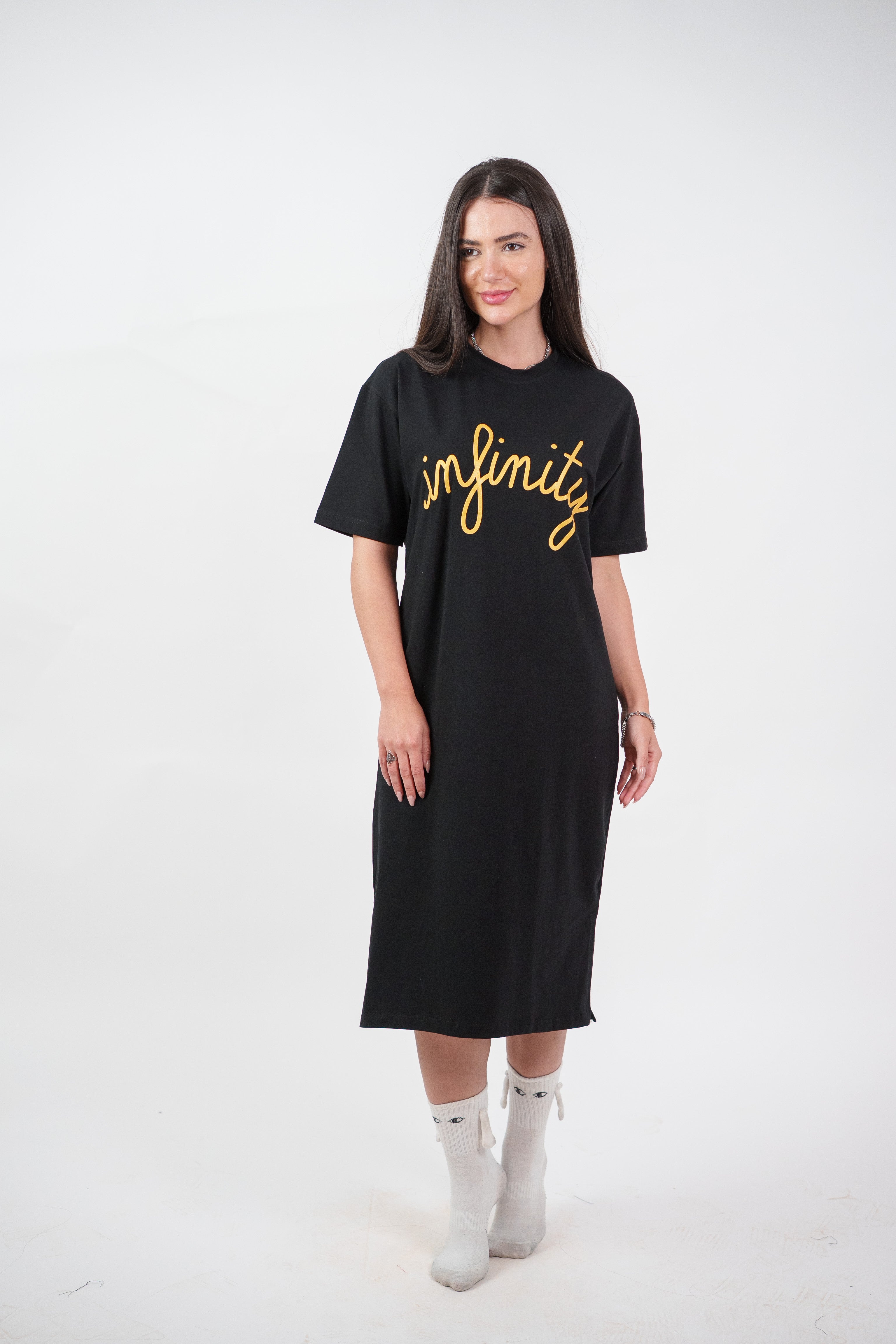 INFINITY GRAPHIC T-SHIRT DRESS
