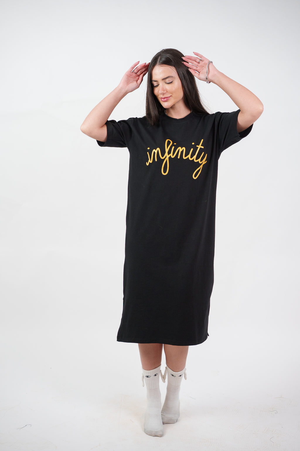 INFINITY GRAPHIC T-SHIRT DRESS
