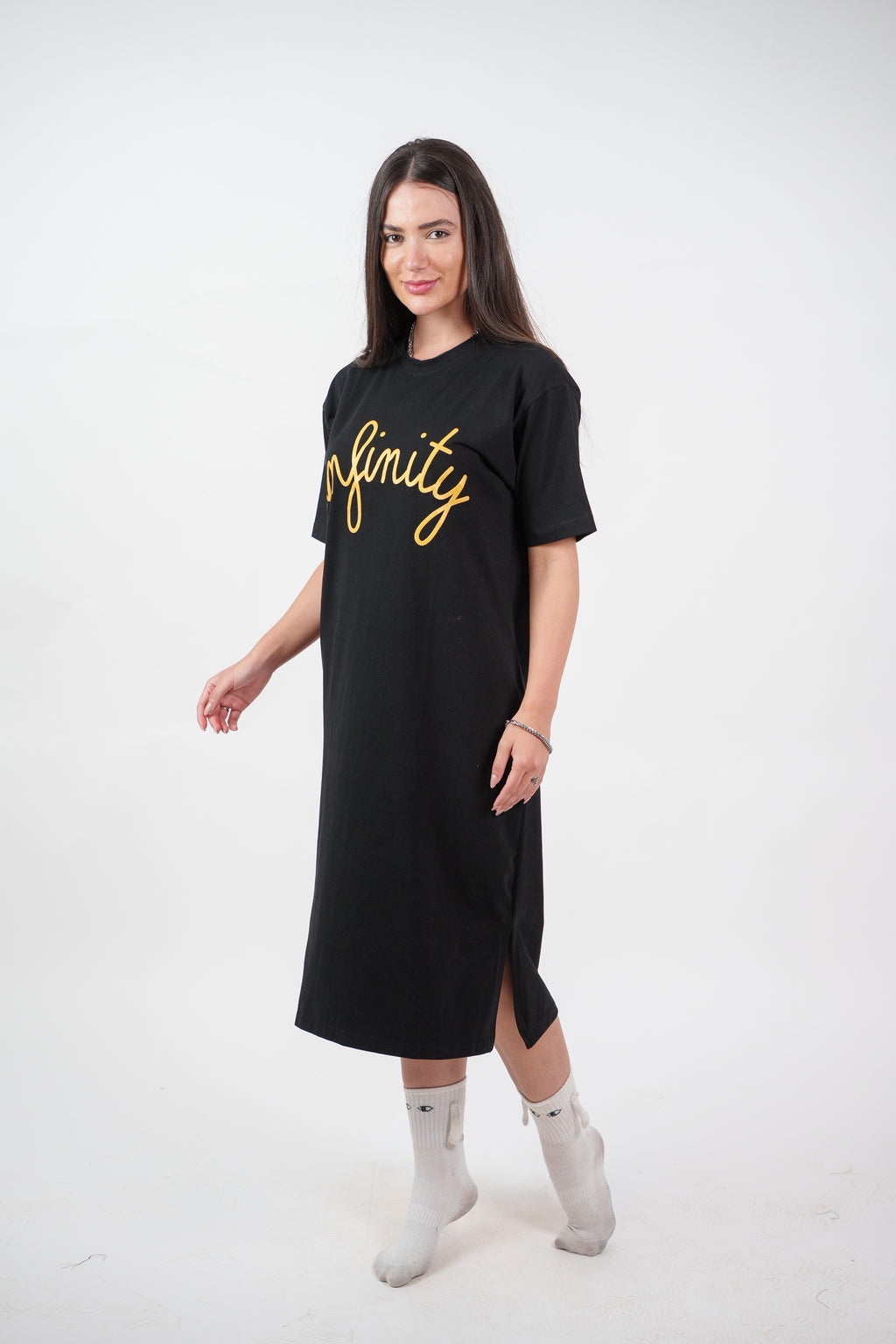 INFINITY GRAPHIC T-SHIRT DRESS
