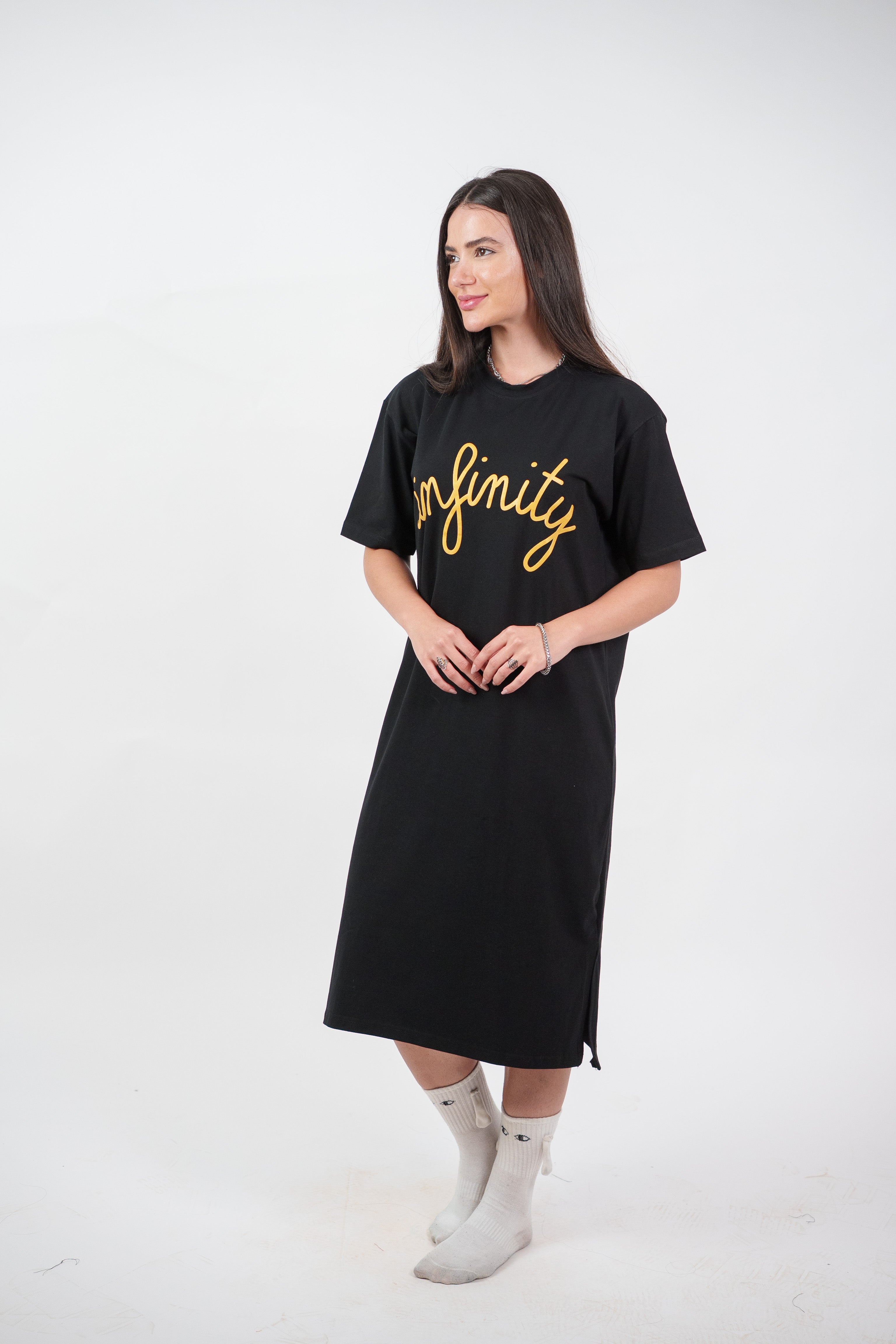 INFINITY GRAPHIC T-SHIRT DRESS