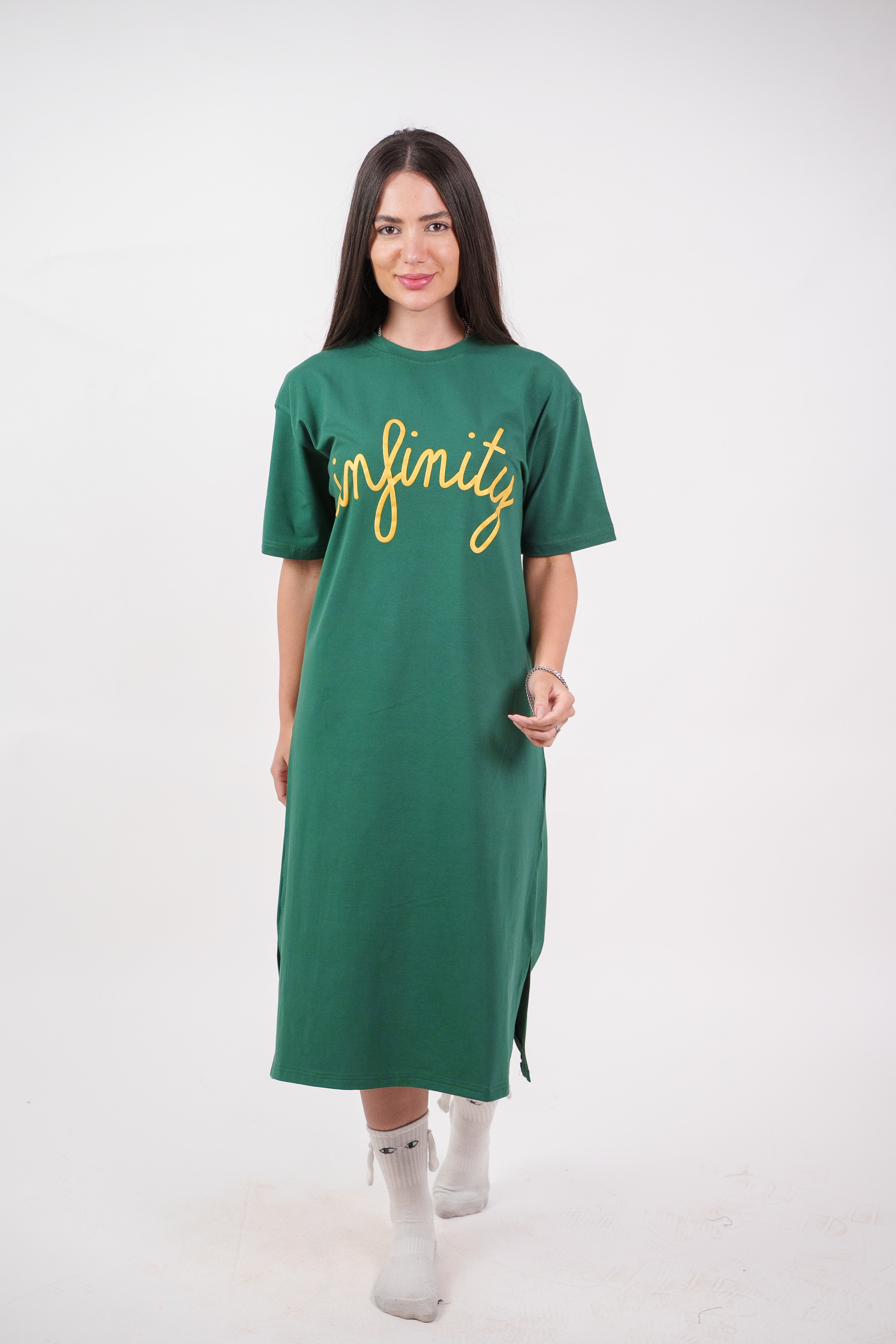 INFINITY GRAPHIC T-SHIRT DRESS