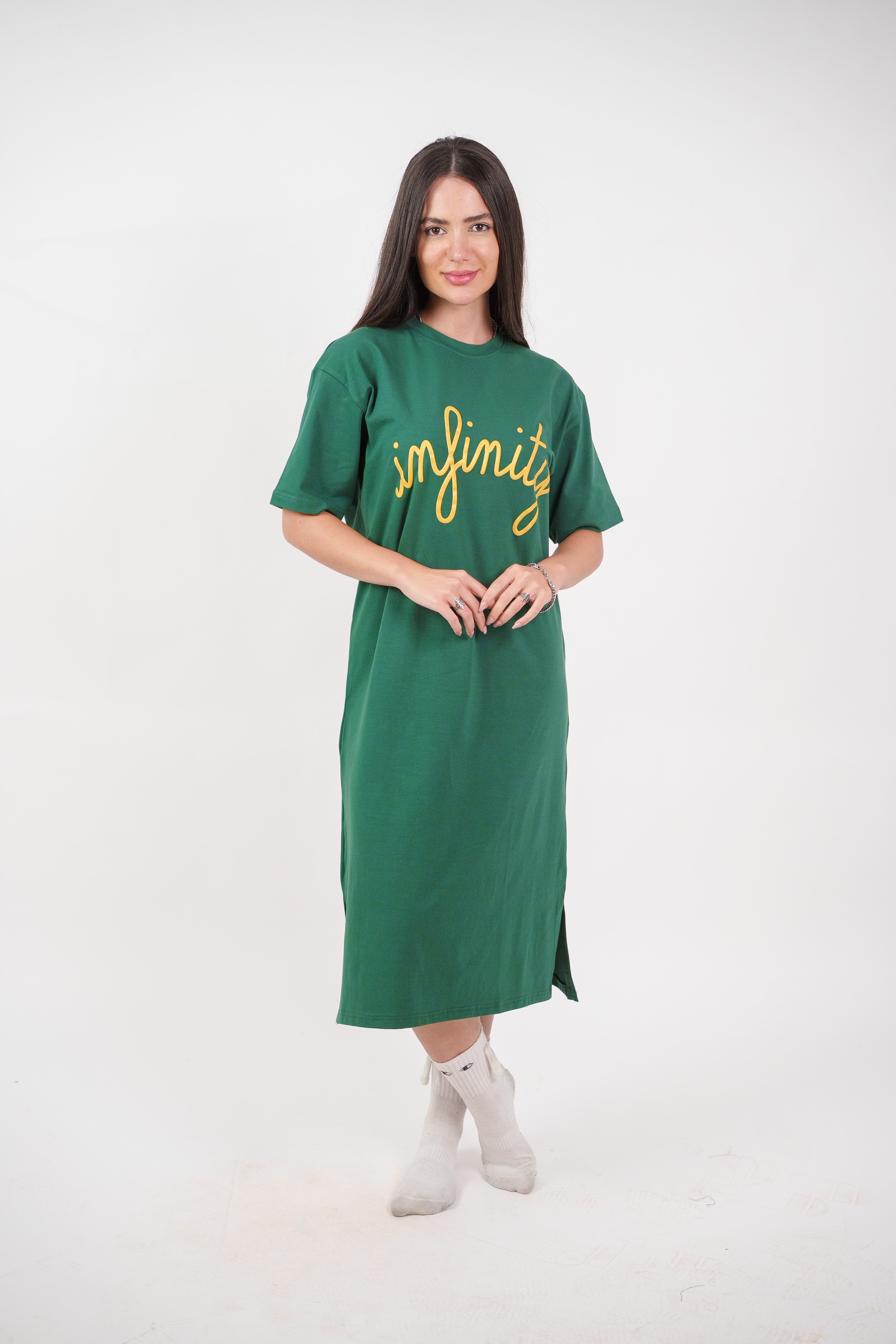 INFINITY GRAPHIC T-SHIRT DRESS