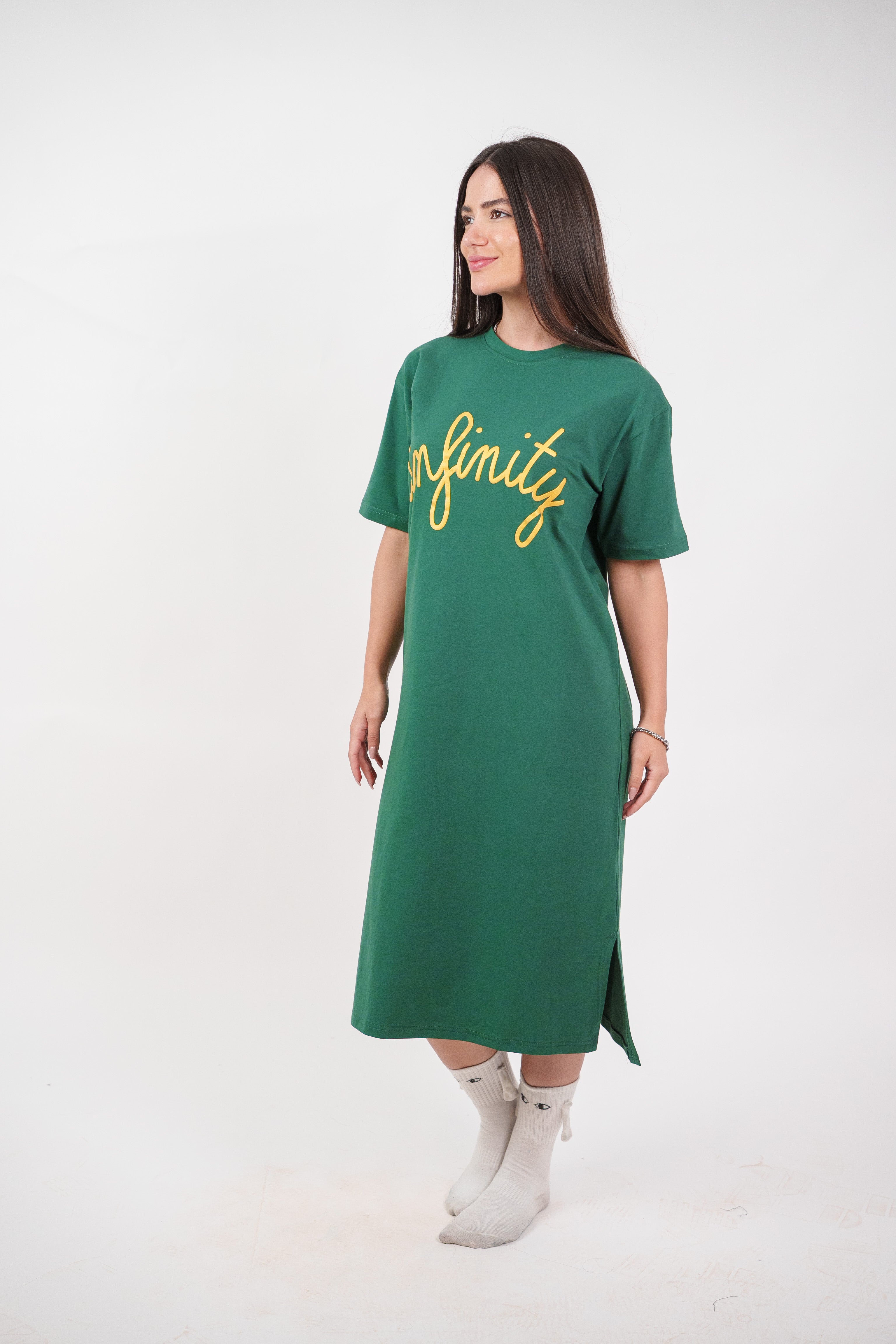 INFINITY GRAPHIC T-SHIRT DRESS