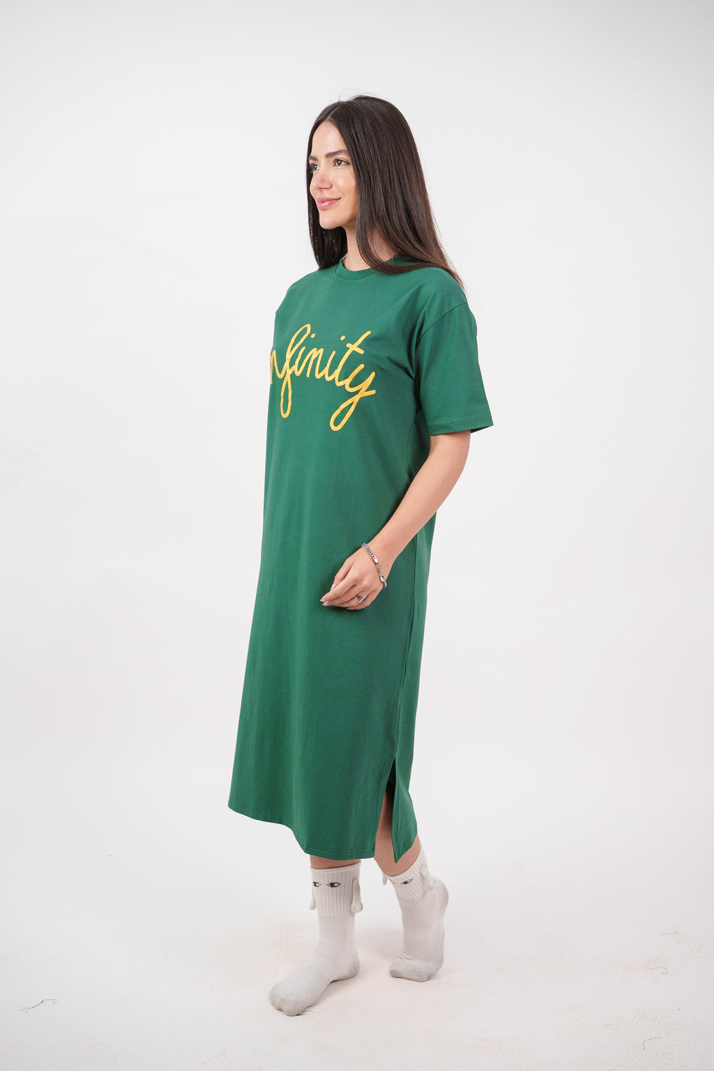 INFINITY GRAPHIC T-SHIRT DRESS