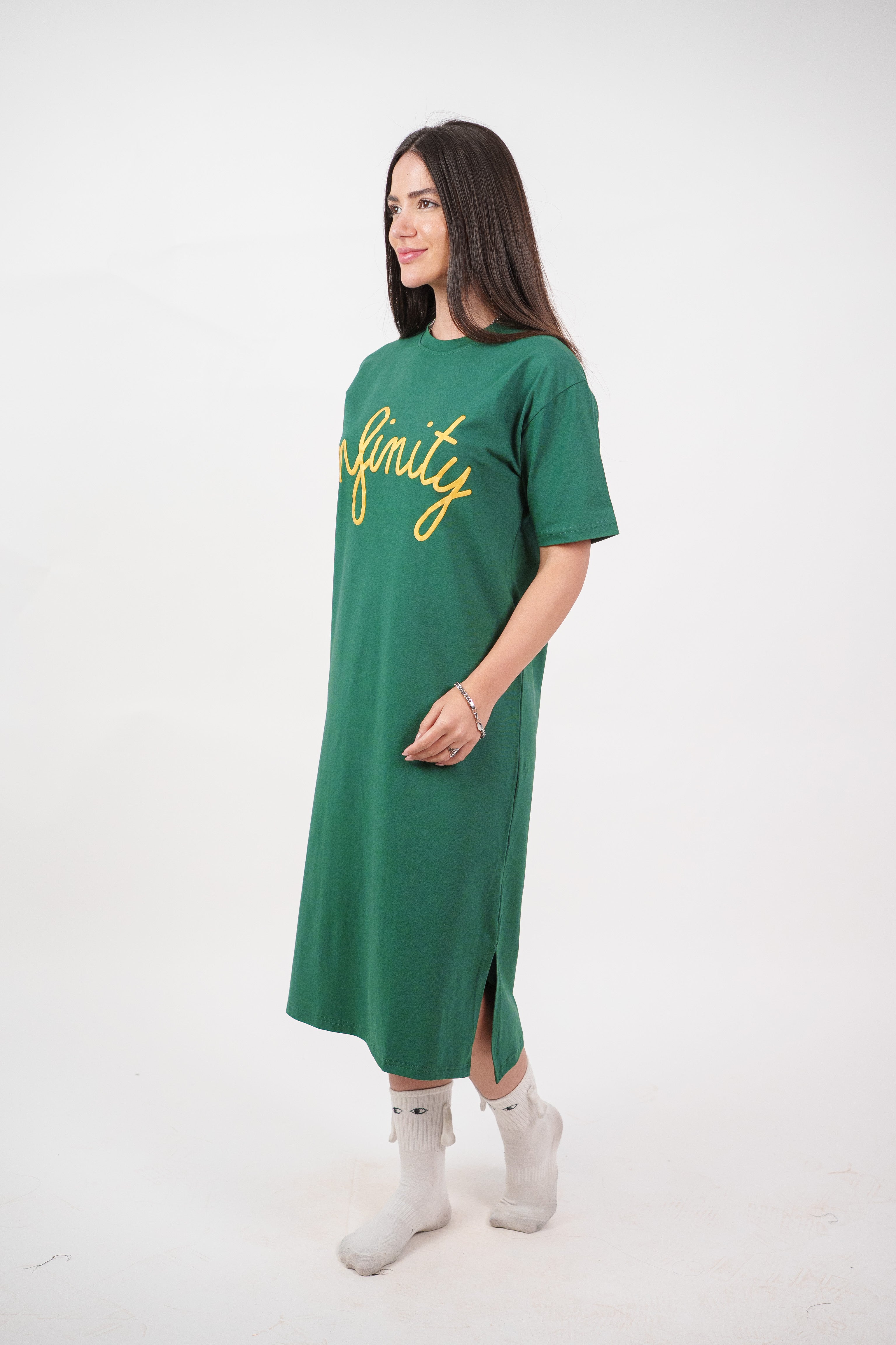 INFINITY GRAPHIC T-SHIRT DRESS