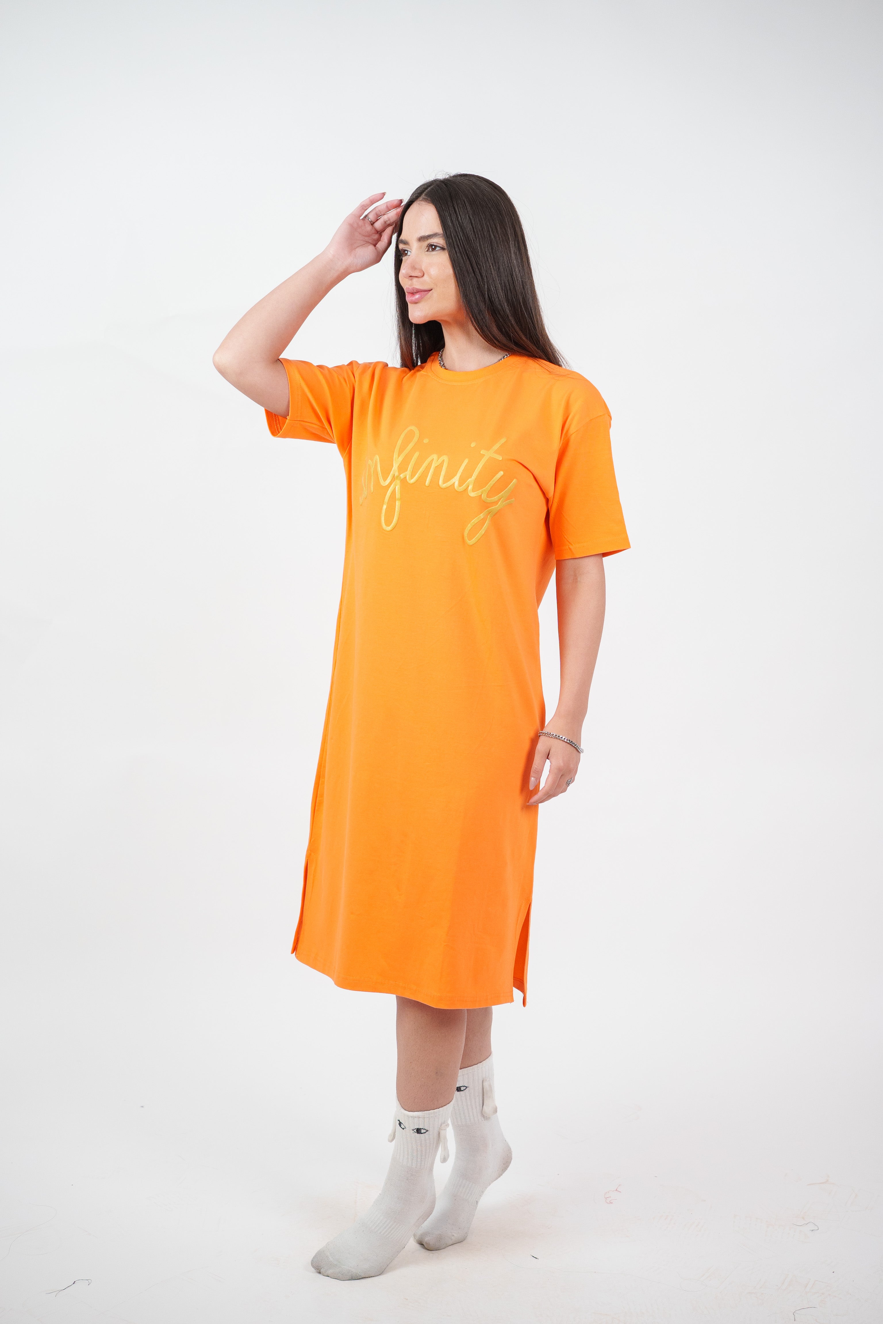INFINITY GRAPHIC T-SHIRT DRESS