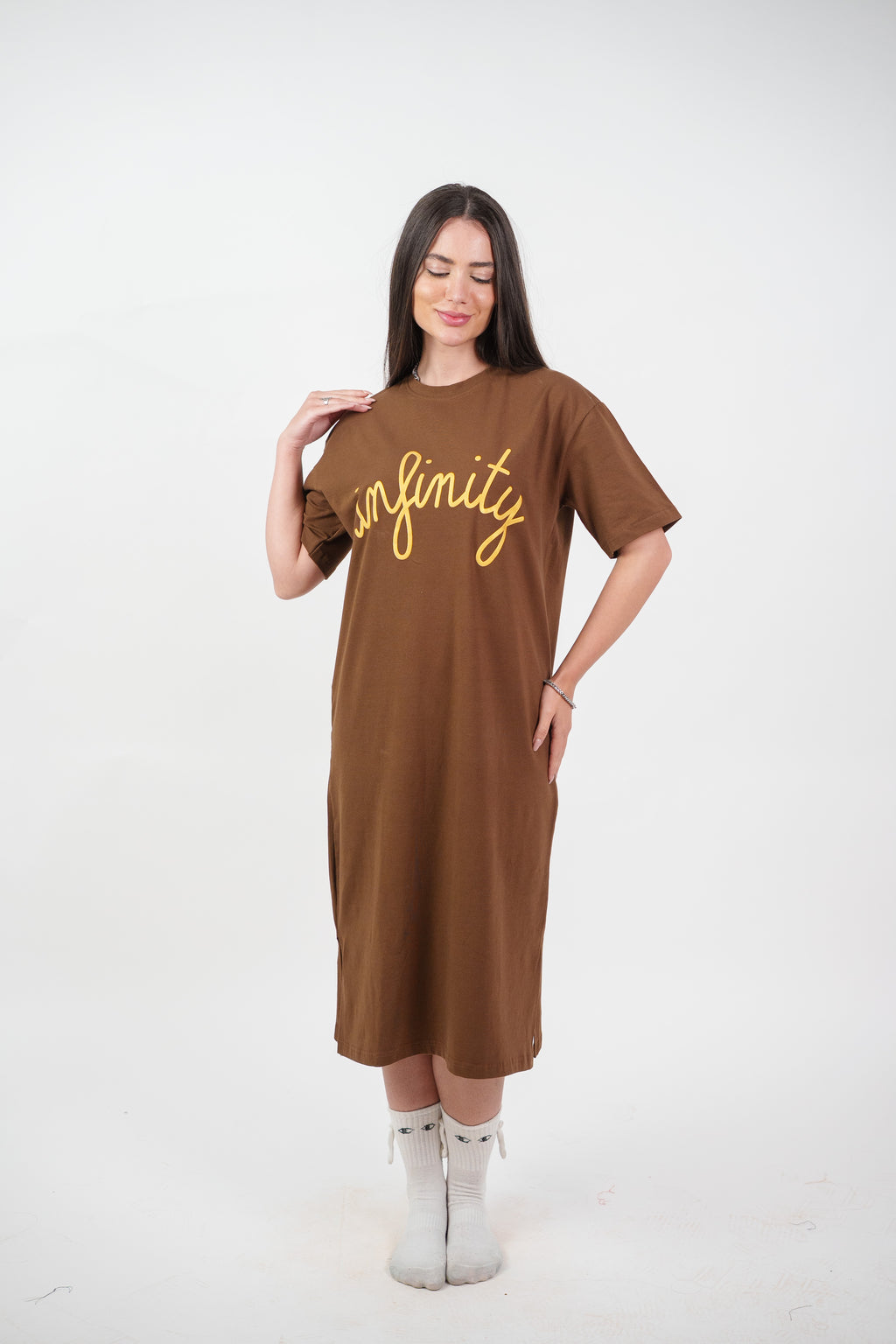INFINITY GRAPHIC T-SHIRT DRESS