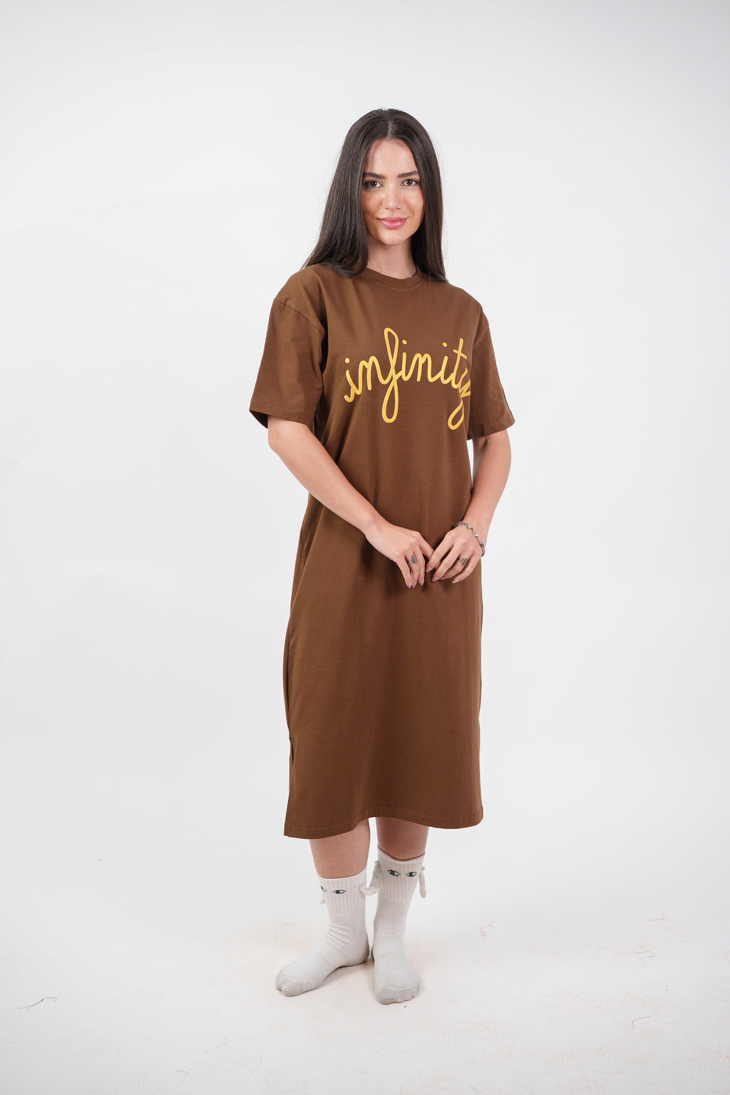 INFINITY GRAPHIC T-SHIRT DRESS