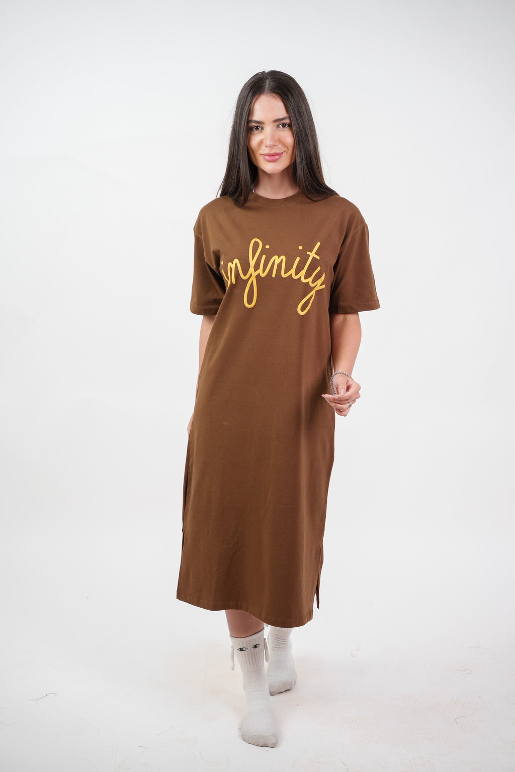 INFINITY GRAPHIC T-SHIRT DRESS