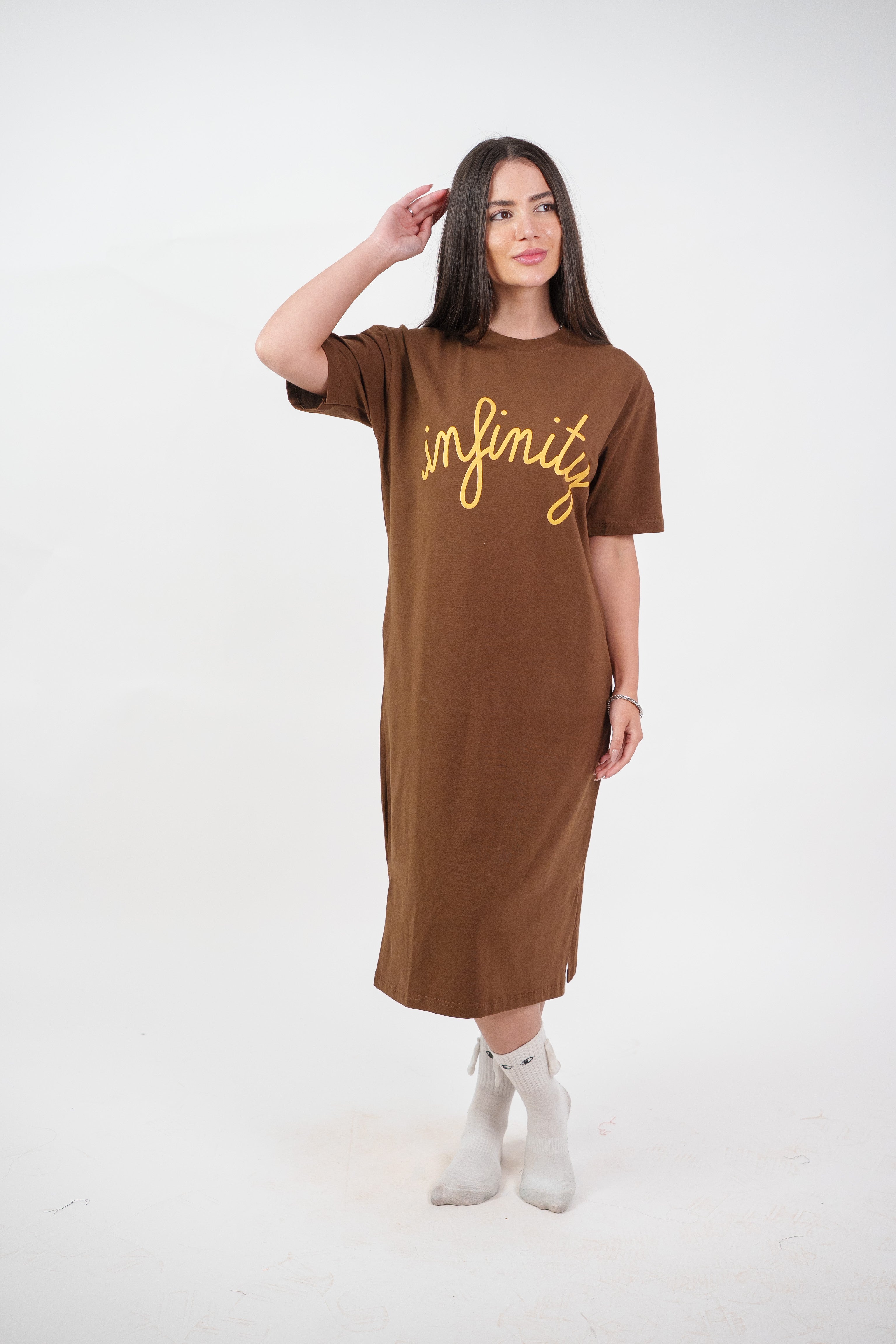 INFINITY GRAPHIC T-SHIRT DRESS