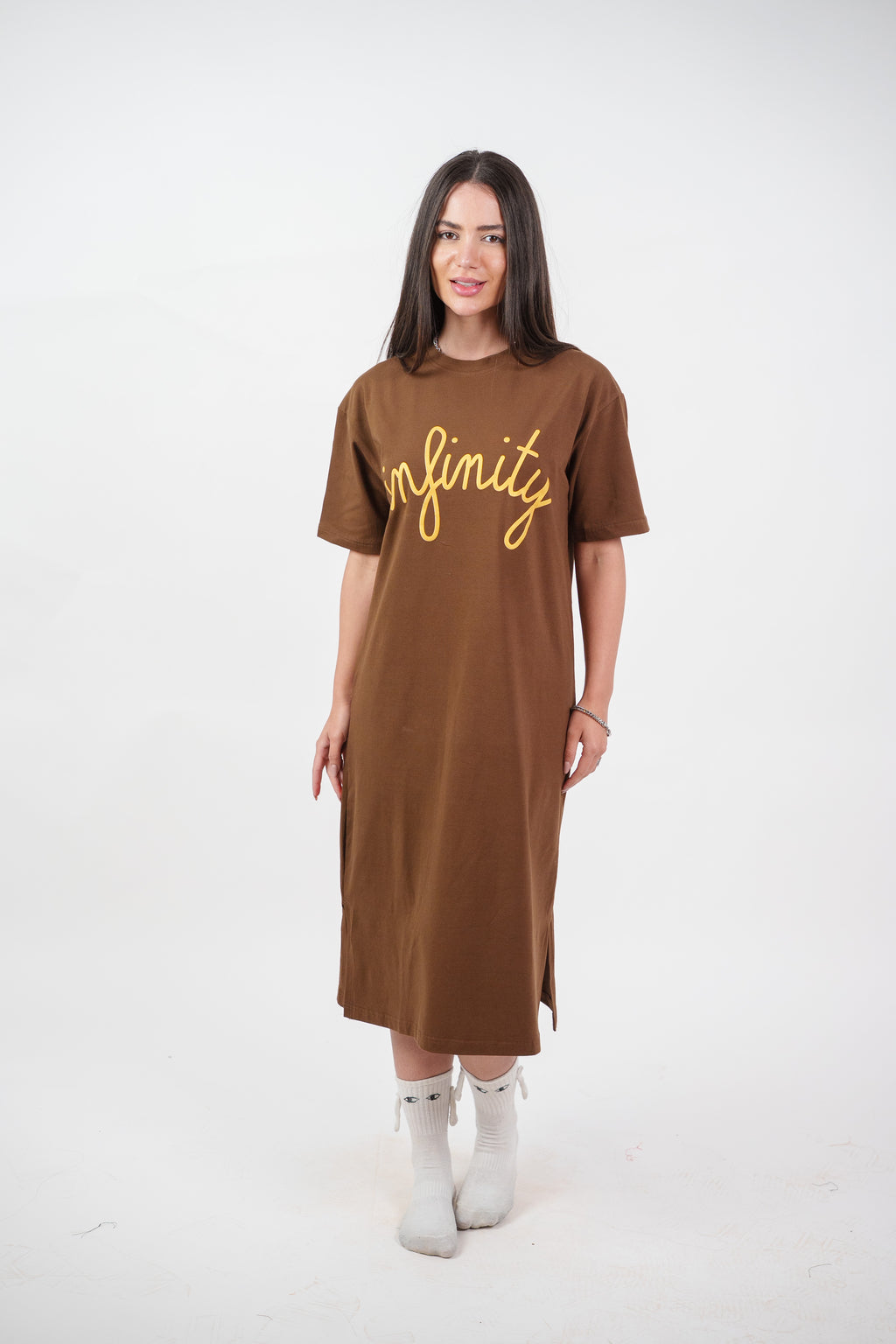 INFINITY GRAPHIC T-SHIRT DRESS