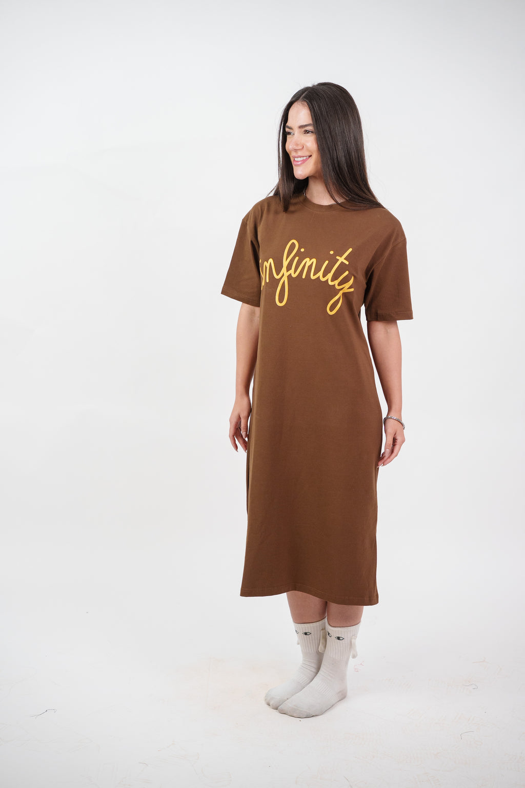 INFINITY GRAPHIC T-SHIRT DRESS