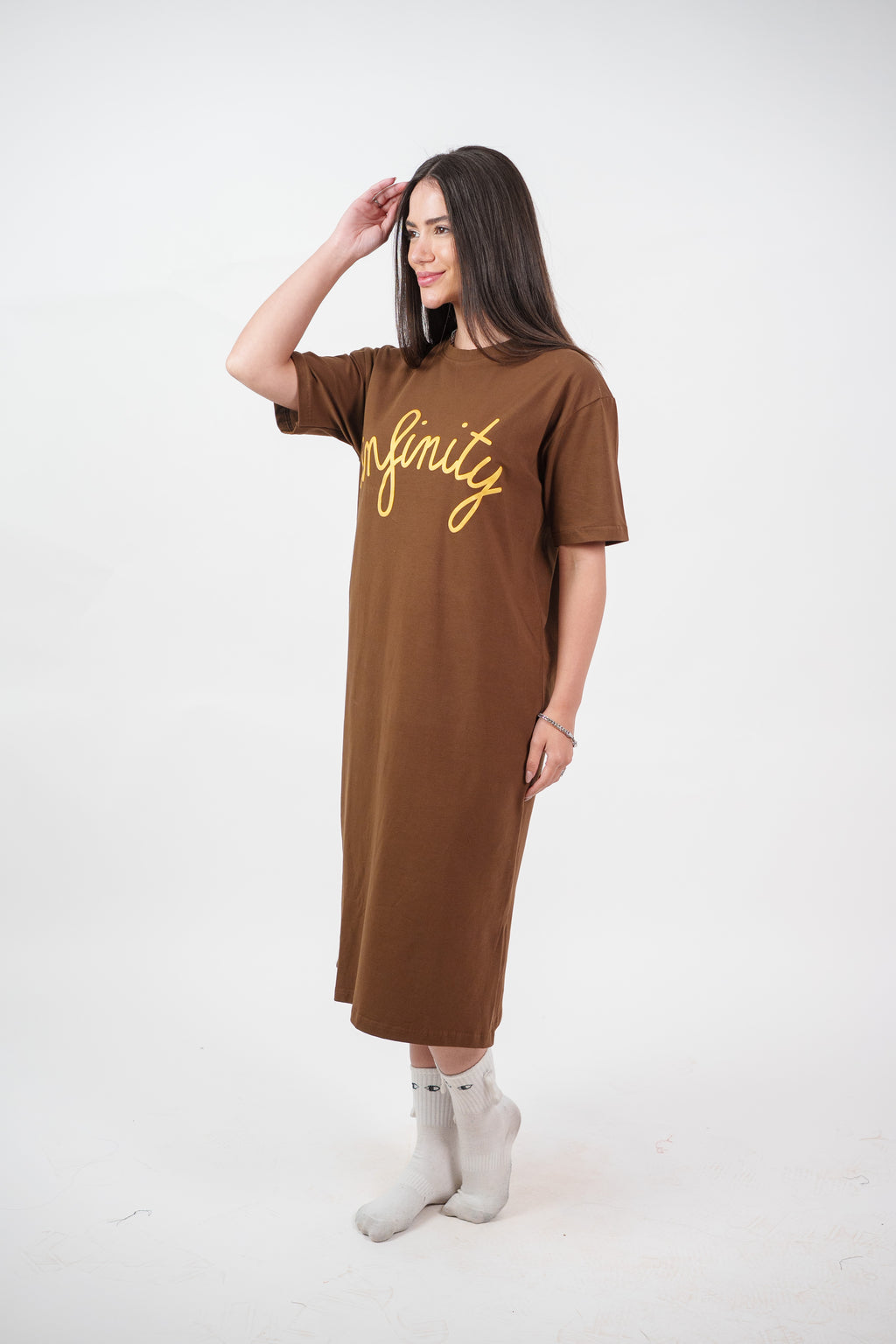 INFINITY GRAPHIC T-SHIRT DRESS