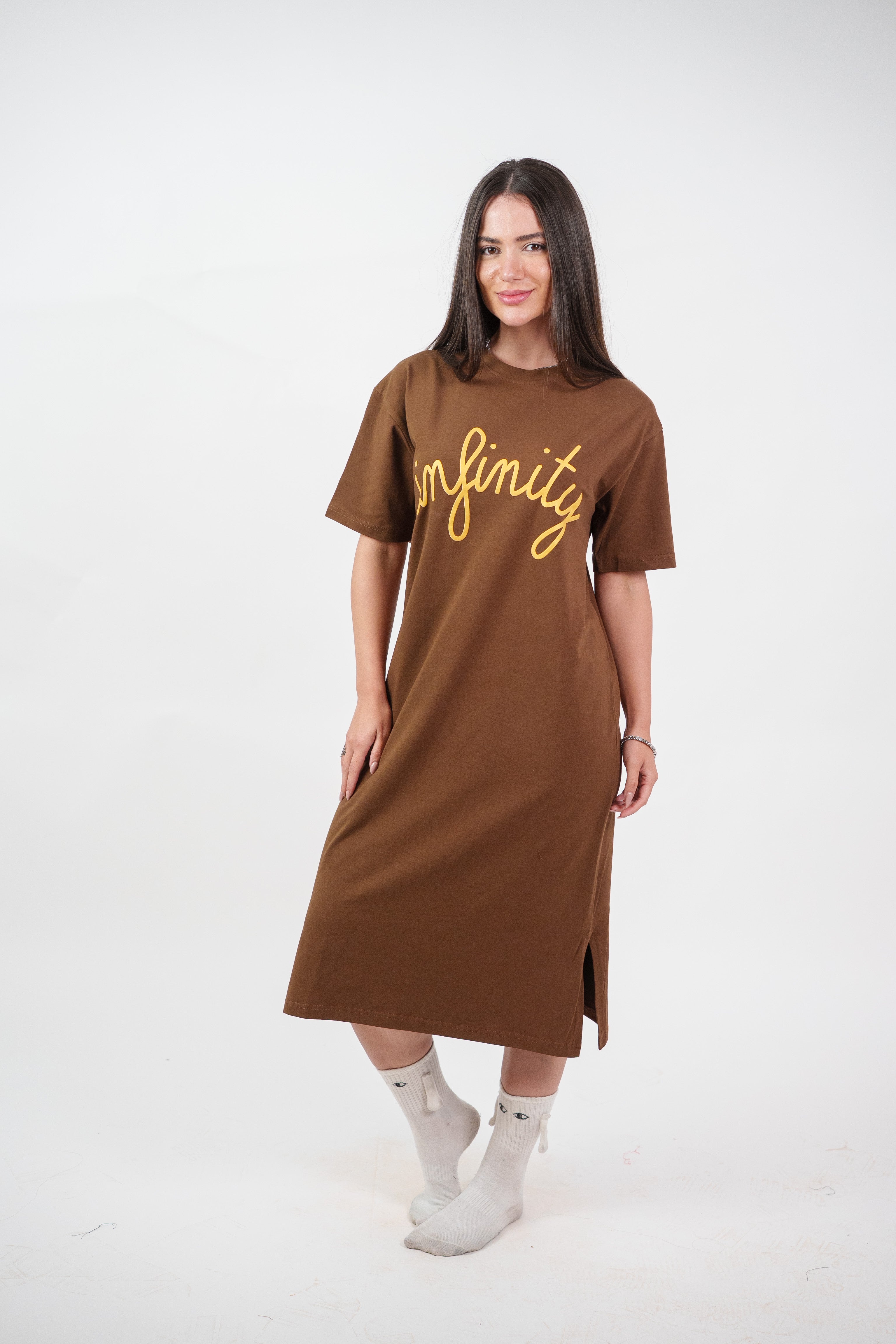 INFINITY GRAPHIC T-SHIRT DRESS