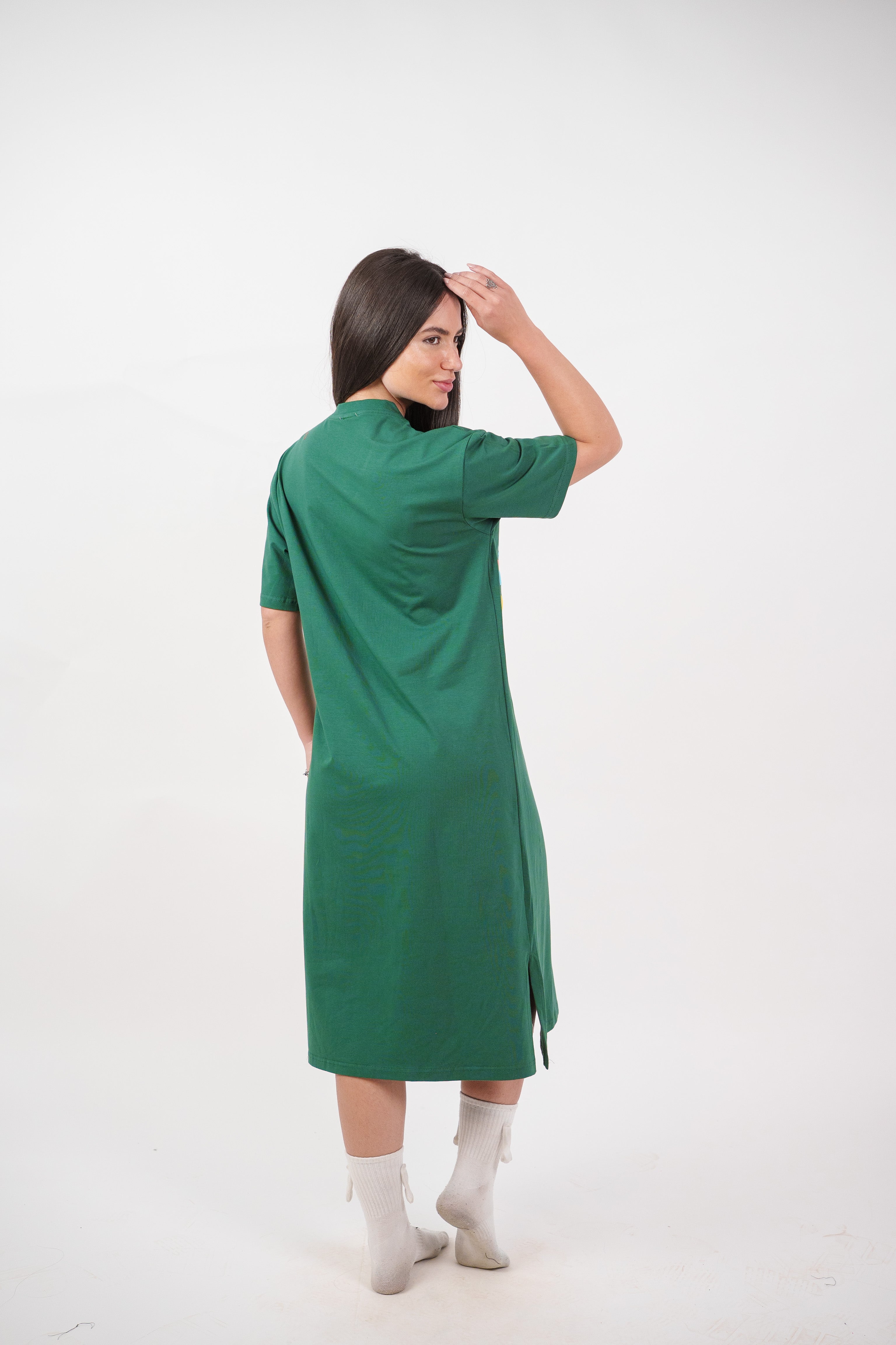 COLORFUL GRAPHIC T-SHIRT DRESS