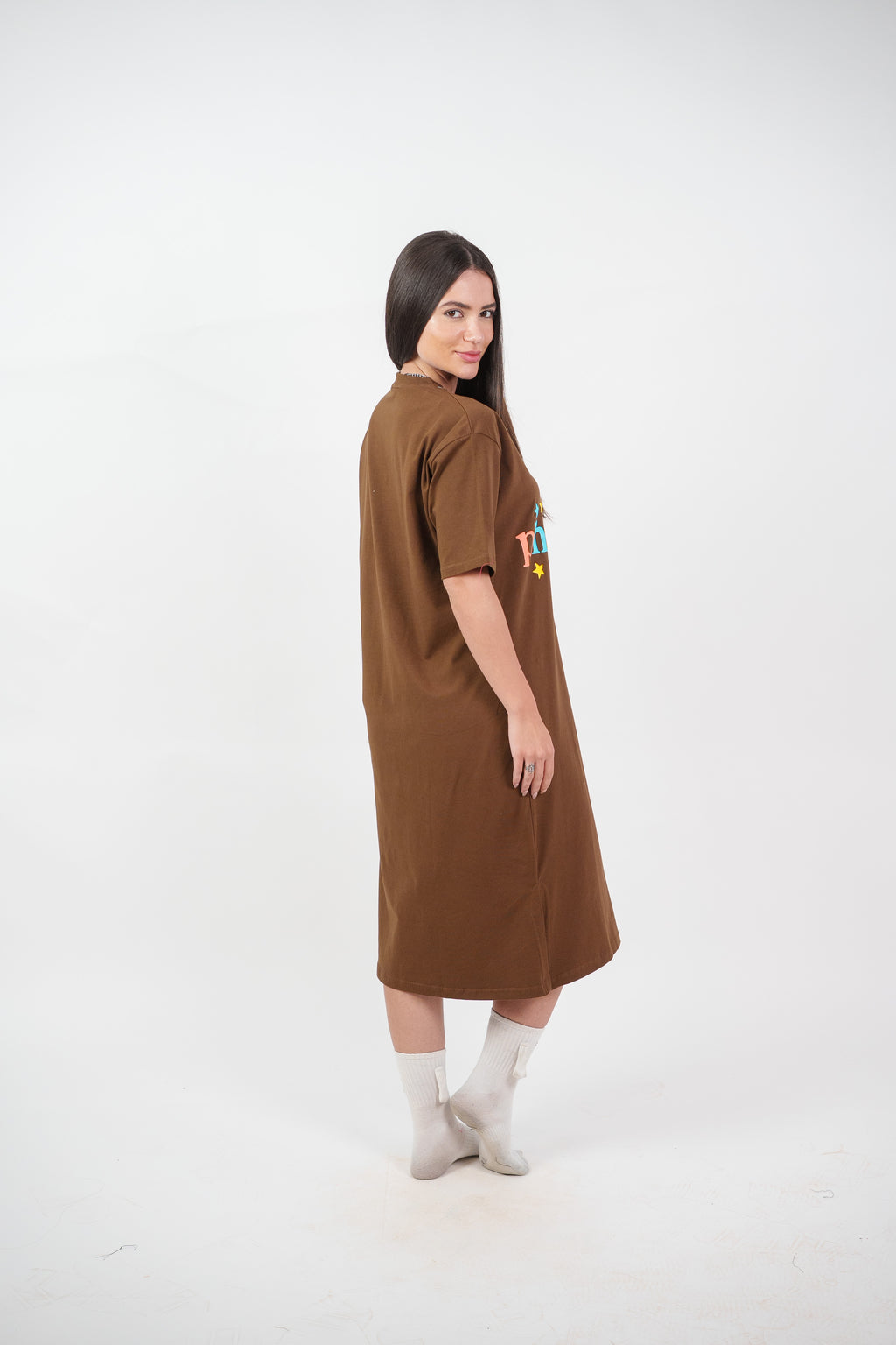 COLORFUL GRAPHIC T-SHIRT DRESS