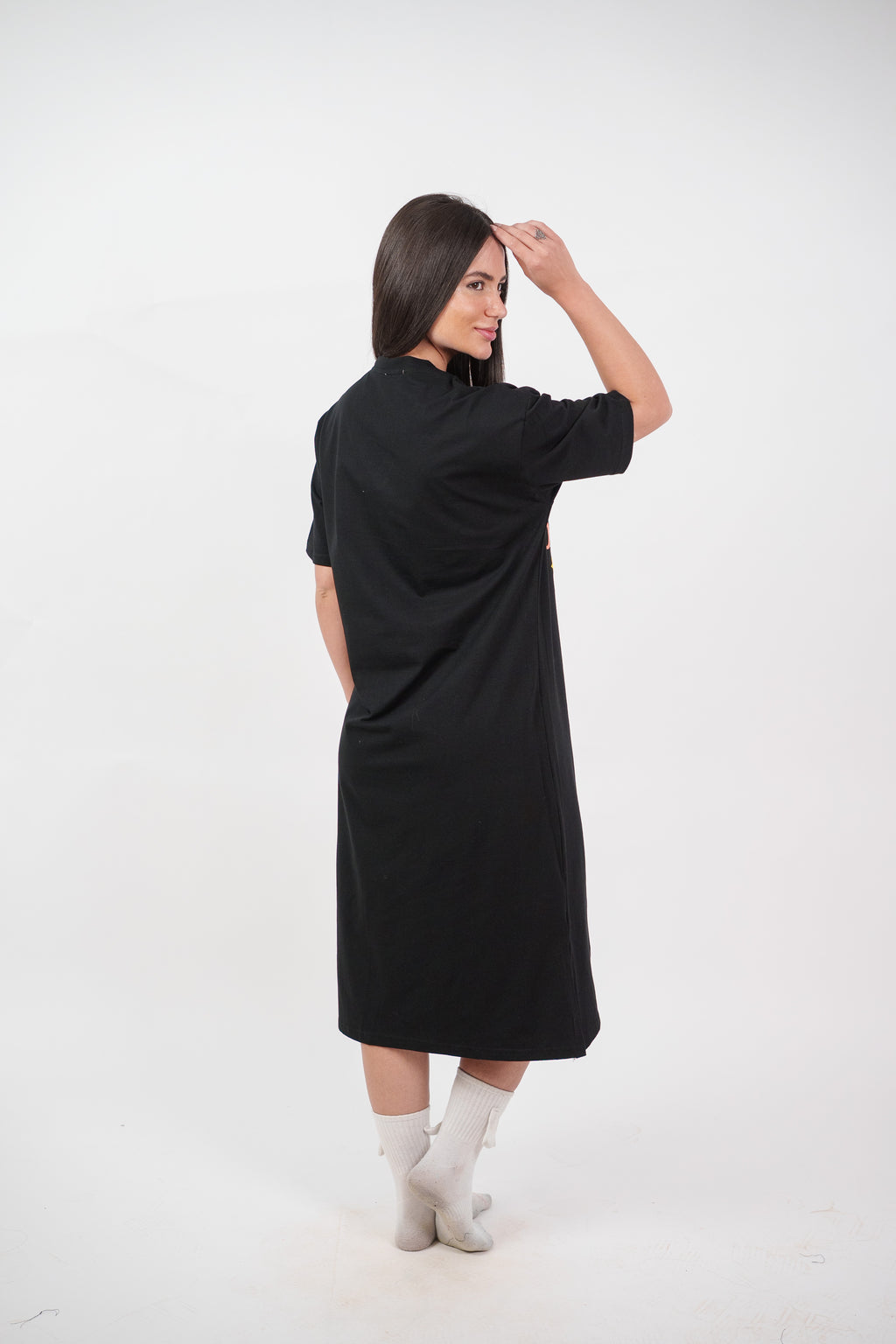 COLORFUL GRAPHIC T-SHIRT DRESS