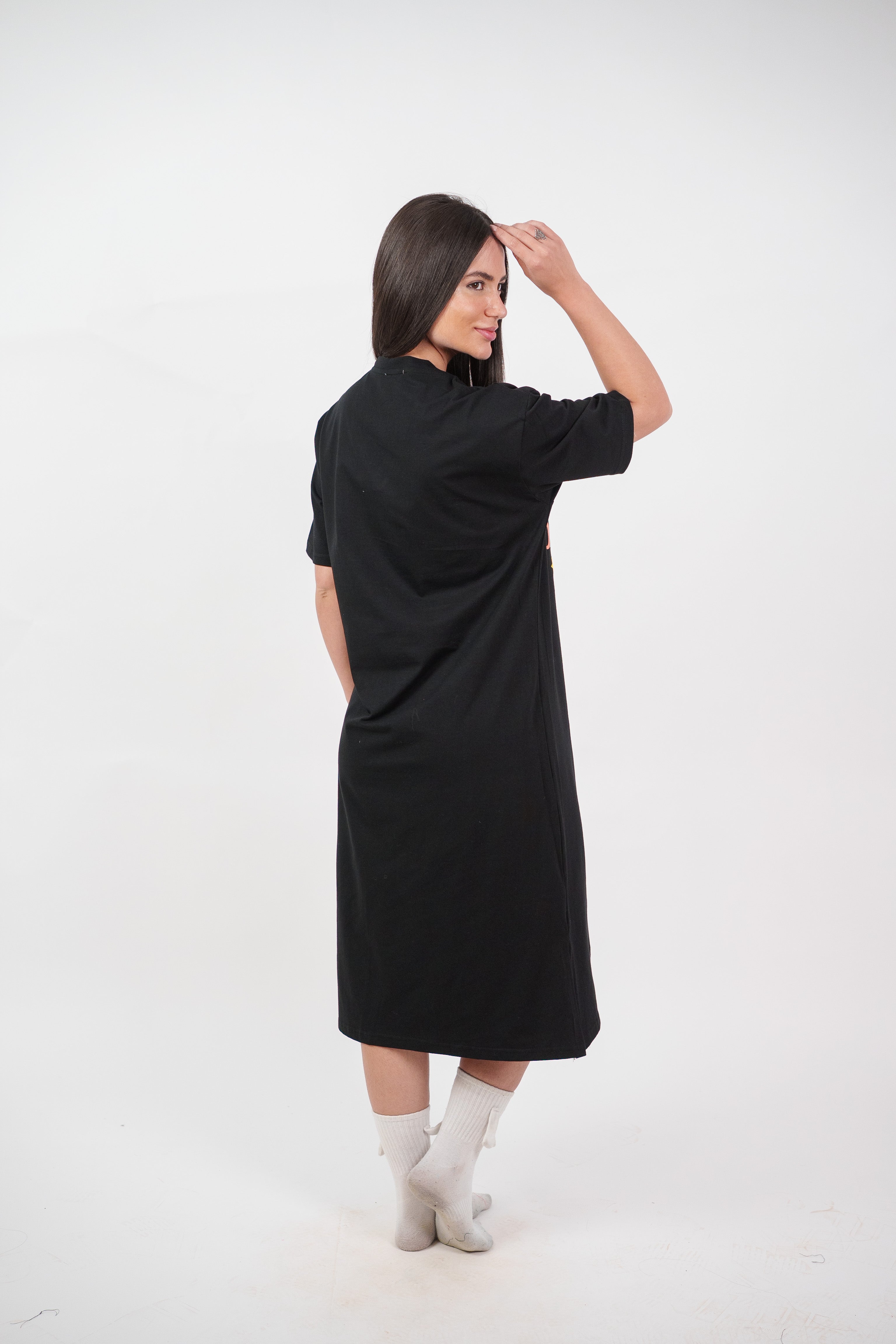 COLORFUL GRAPHIC T-SHIRT DRESS
