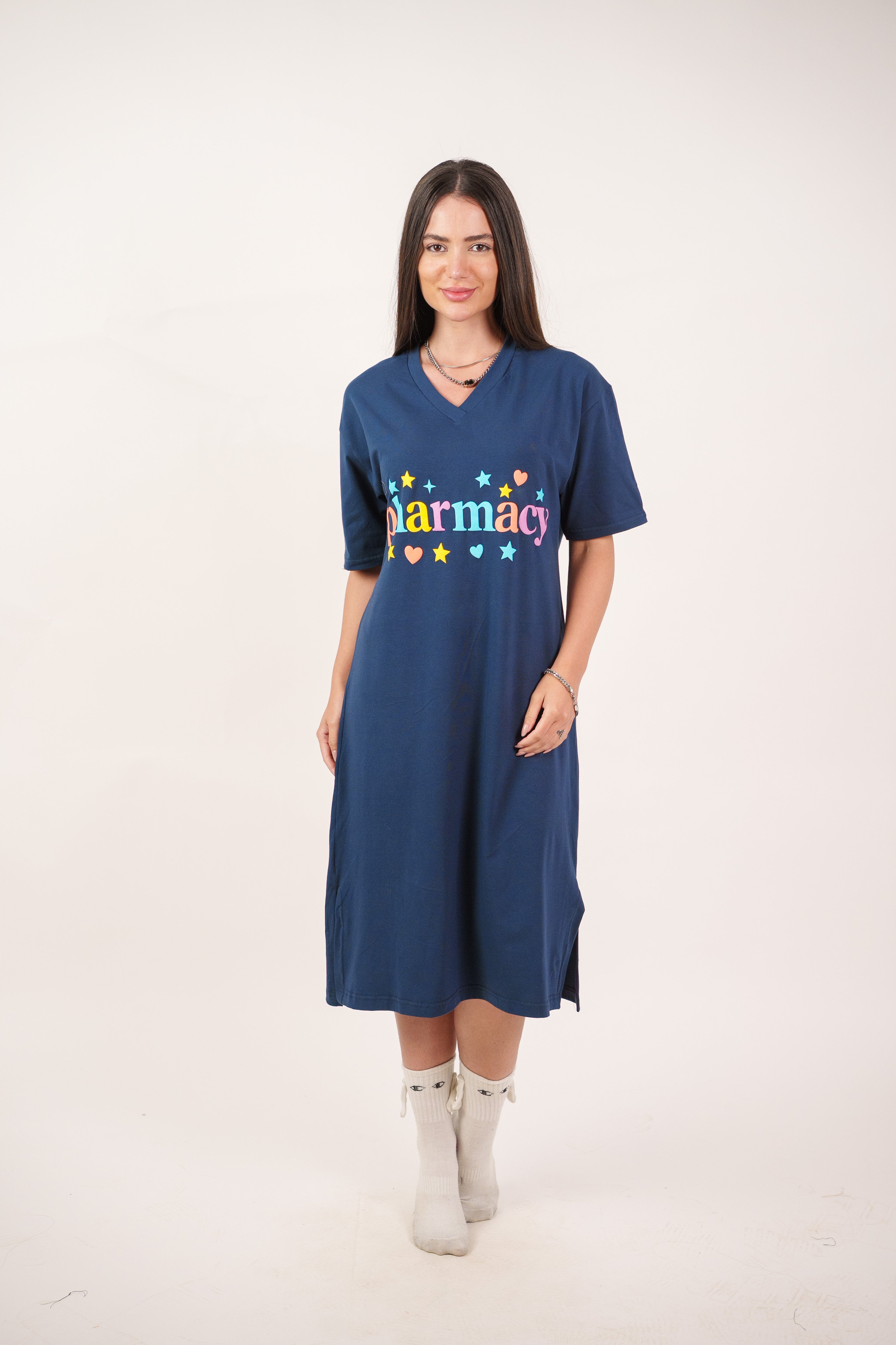 COLORFUL GRAPHIC T-SHIRT DRESS