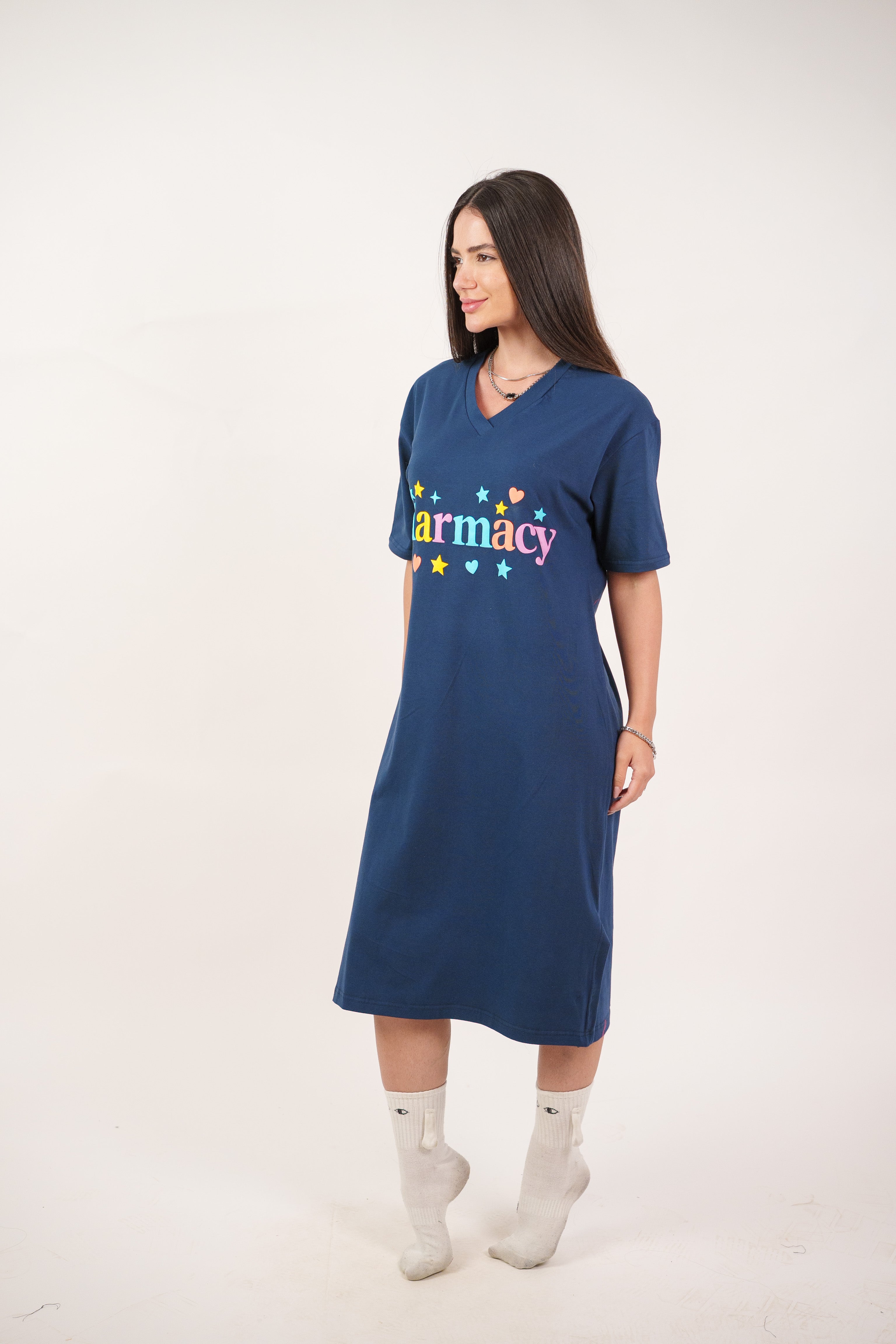 COLORFUL GRAPHIC T-SHIRT DRESS