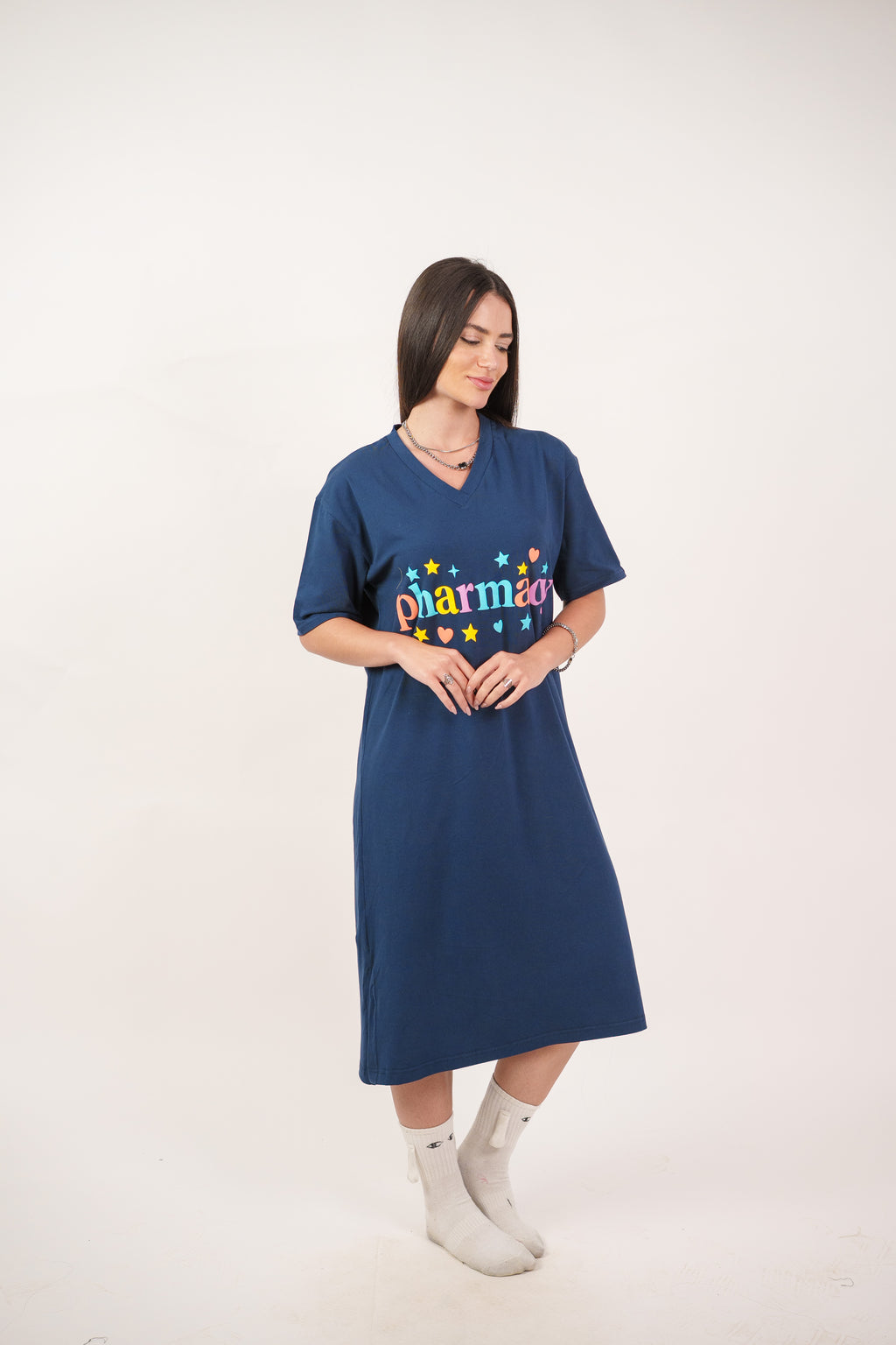 COLORFUL GRAPHIC T-SHIRT DRESS