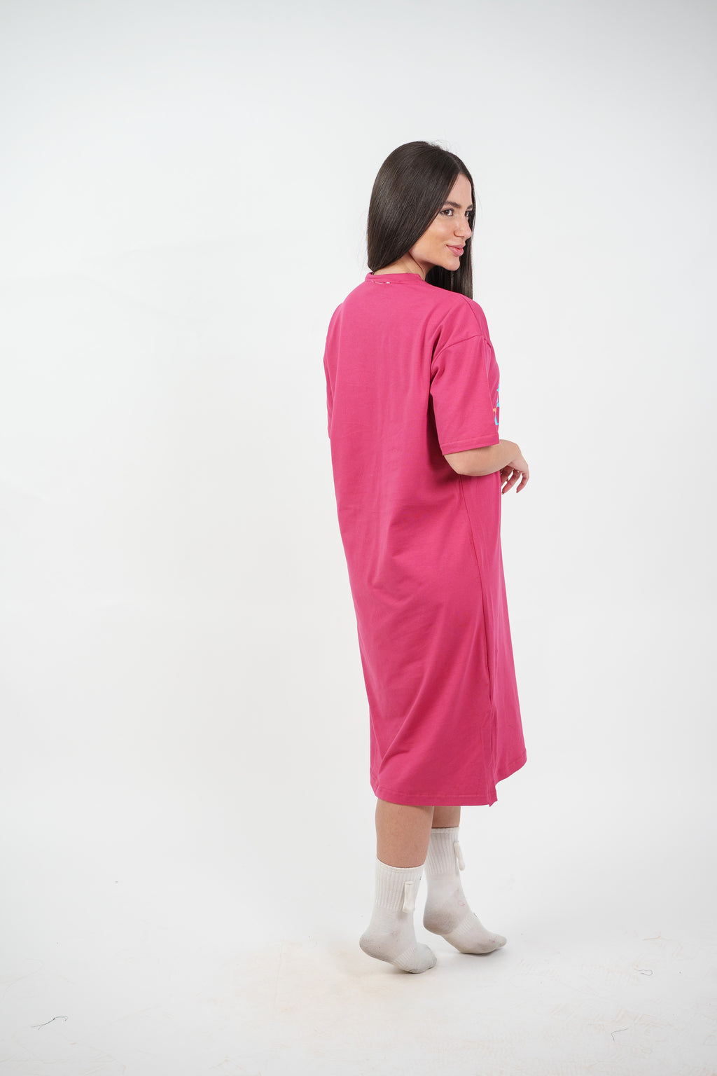 COLORFUL GRAPHIC T-SHIRT DRESS