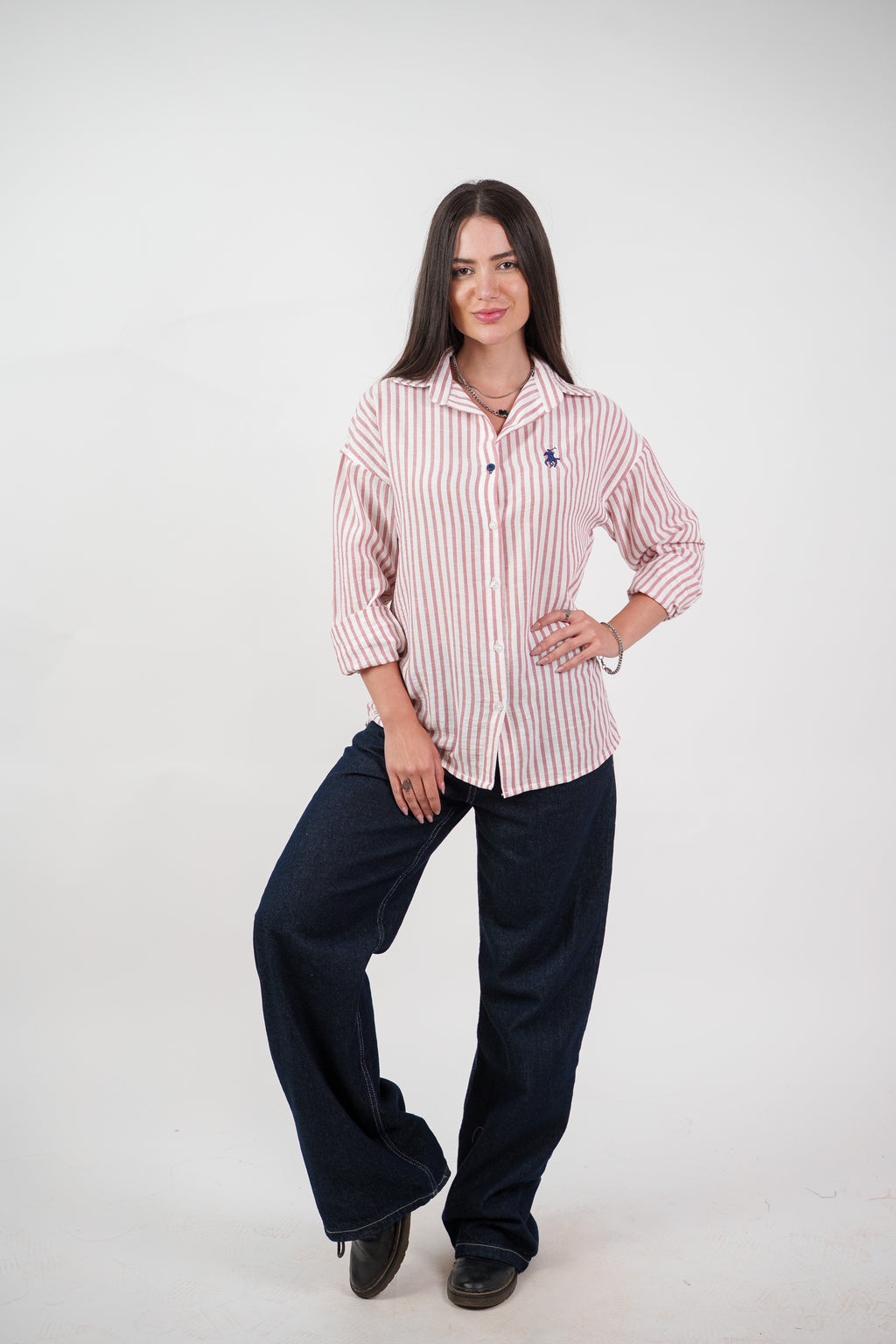 CLASSIC STRIPED SHIRT BLOUSE
