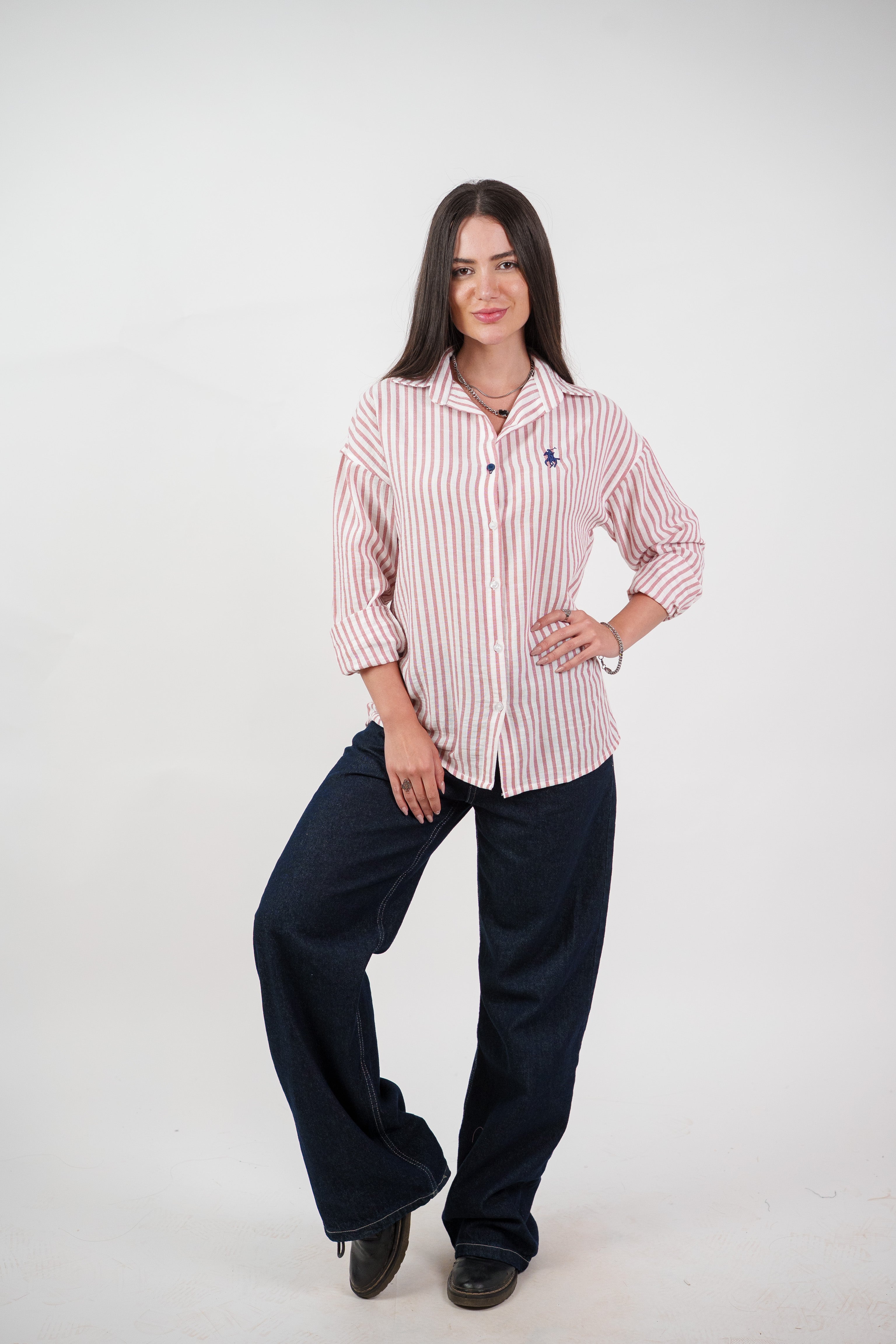 CLASSIC STRIPED SHIRT BLOUSE