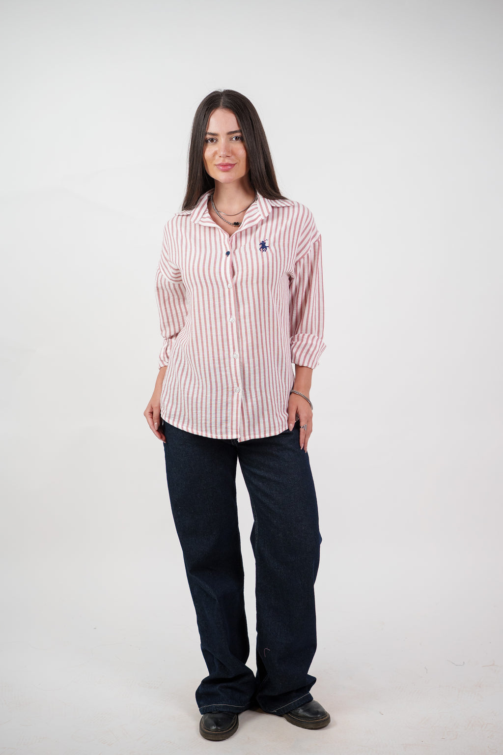 CLASSIC STRIPED SHIRT BLOUSE