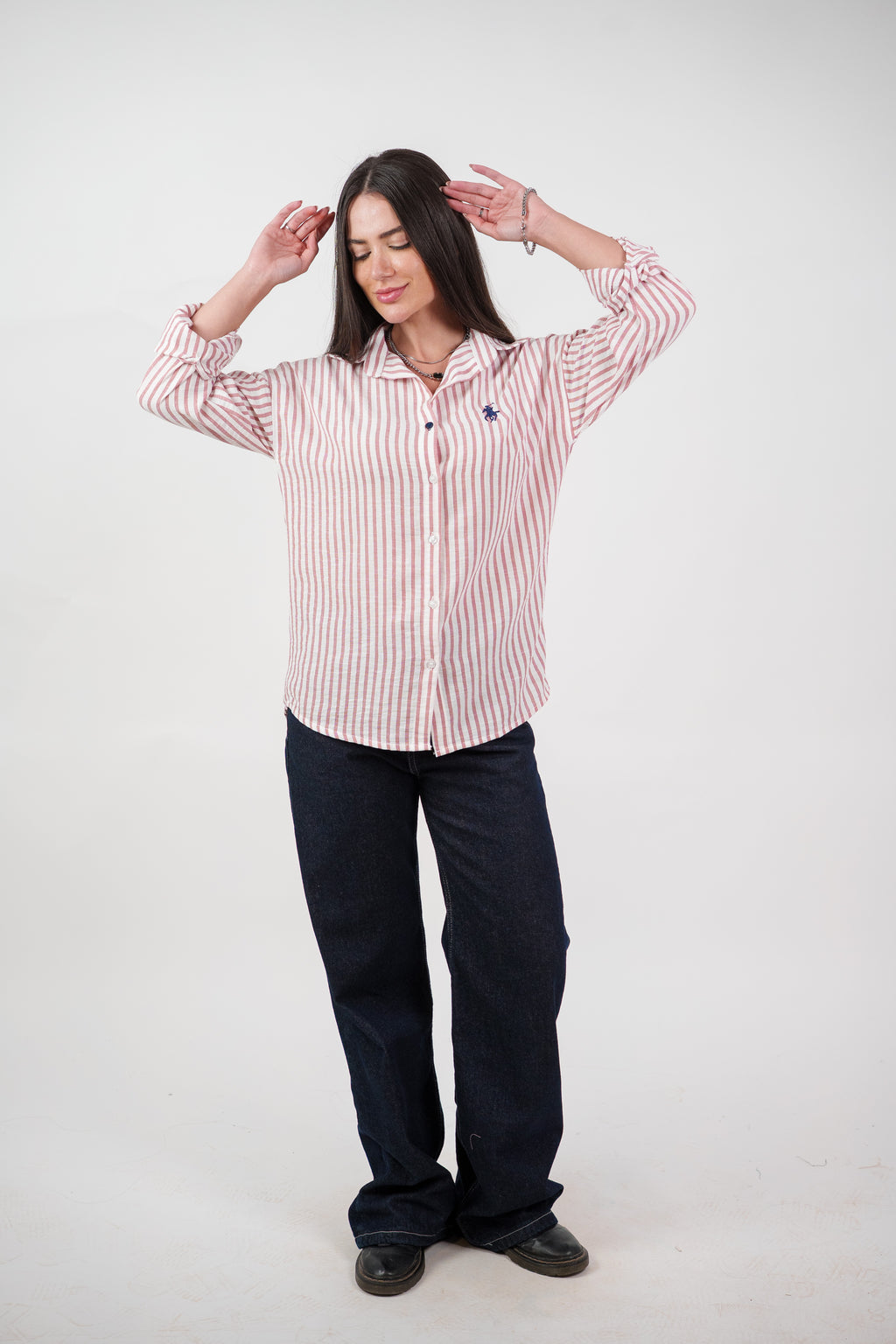 CLASSIC STRIPED SHIRT BLOUSE