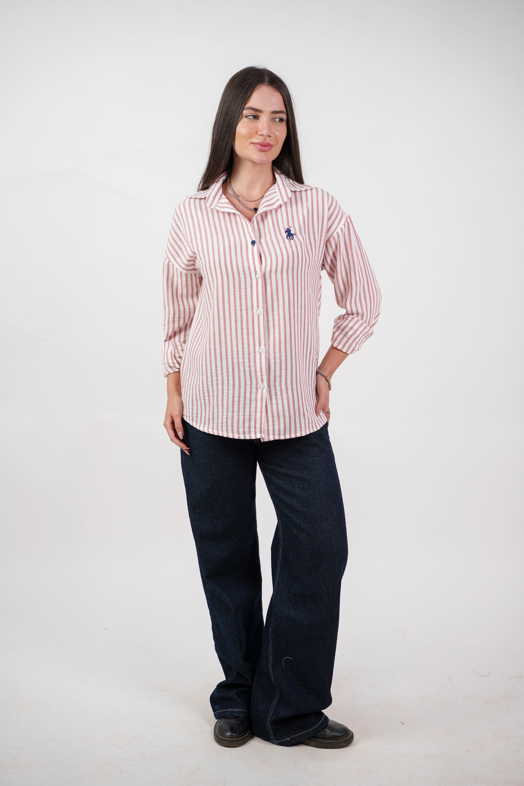 CLASSIC STRIPED SHIRT BLOUSE