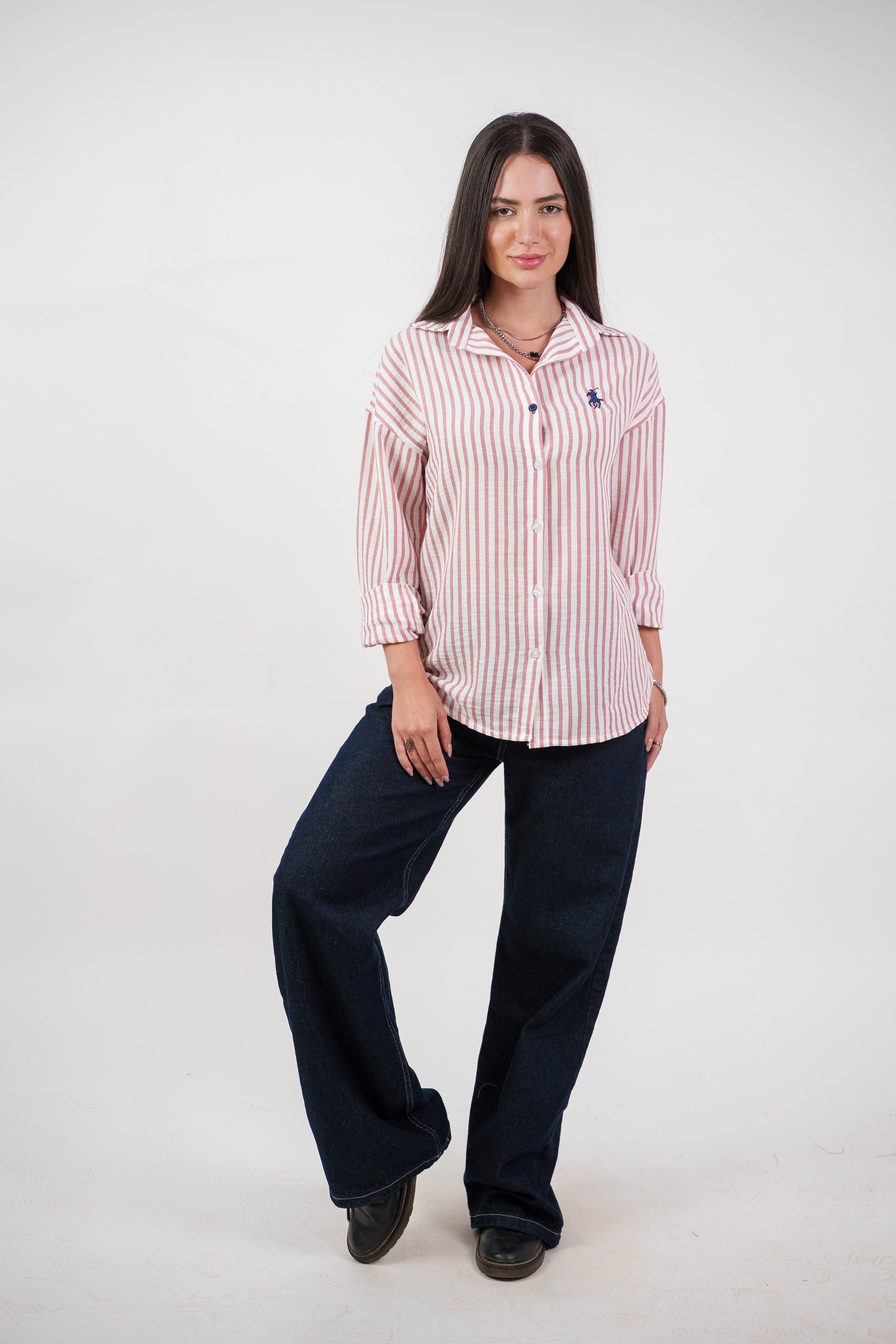 CLASSIC STRIPED SHIRT BLOUSE