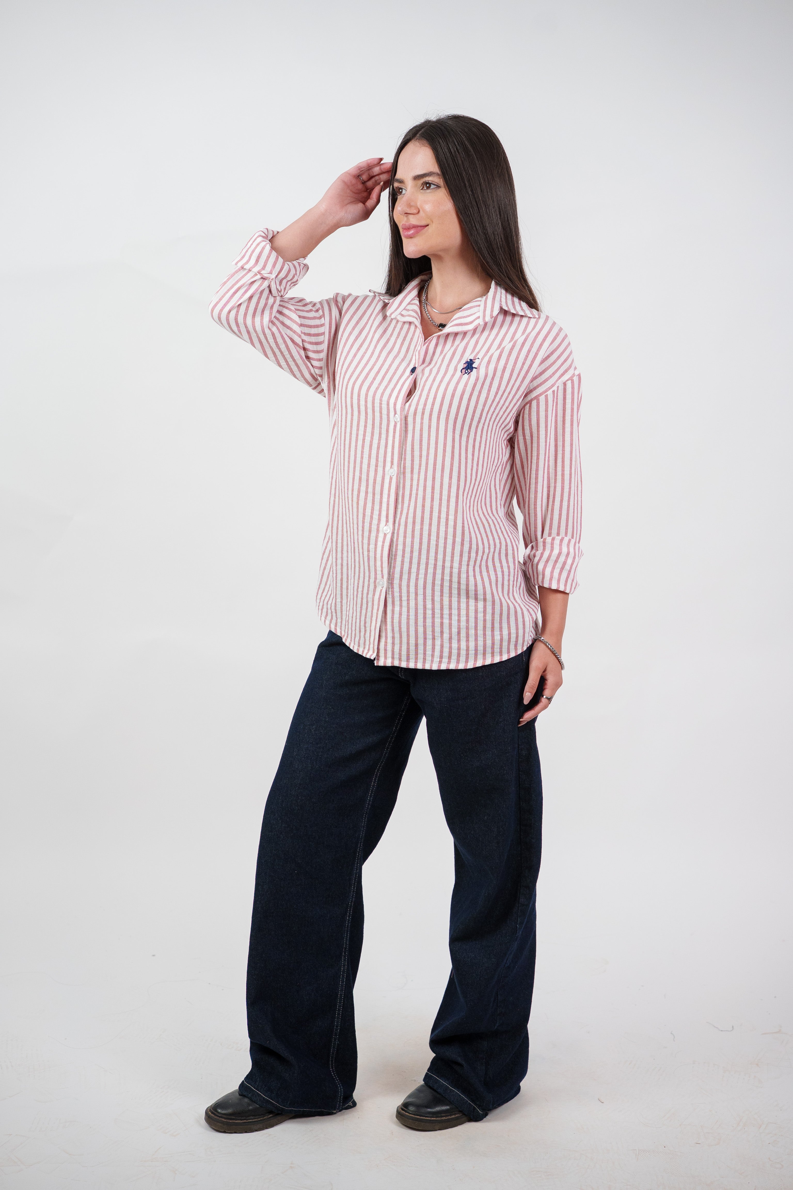 CLASSIC STRIPED SHIRT BLOUSE