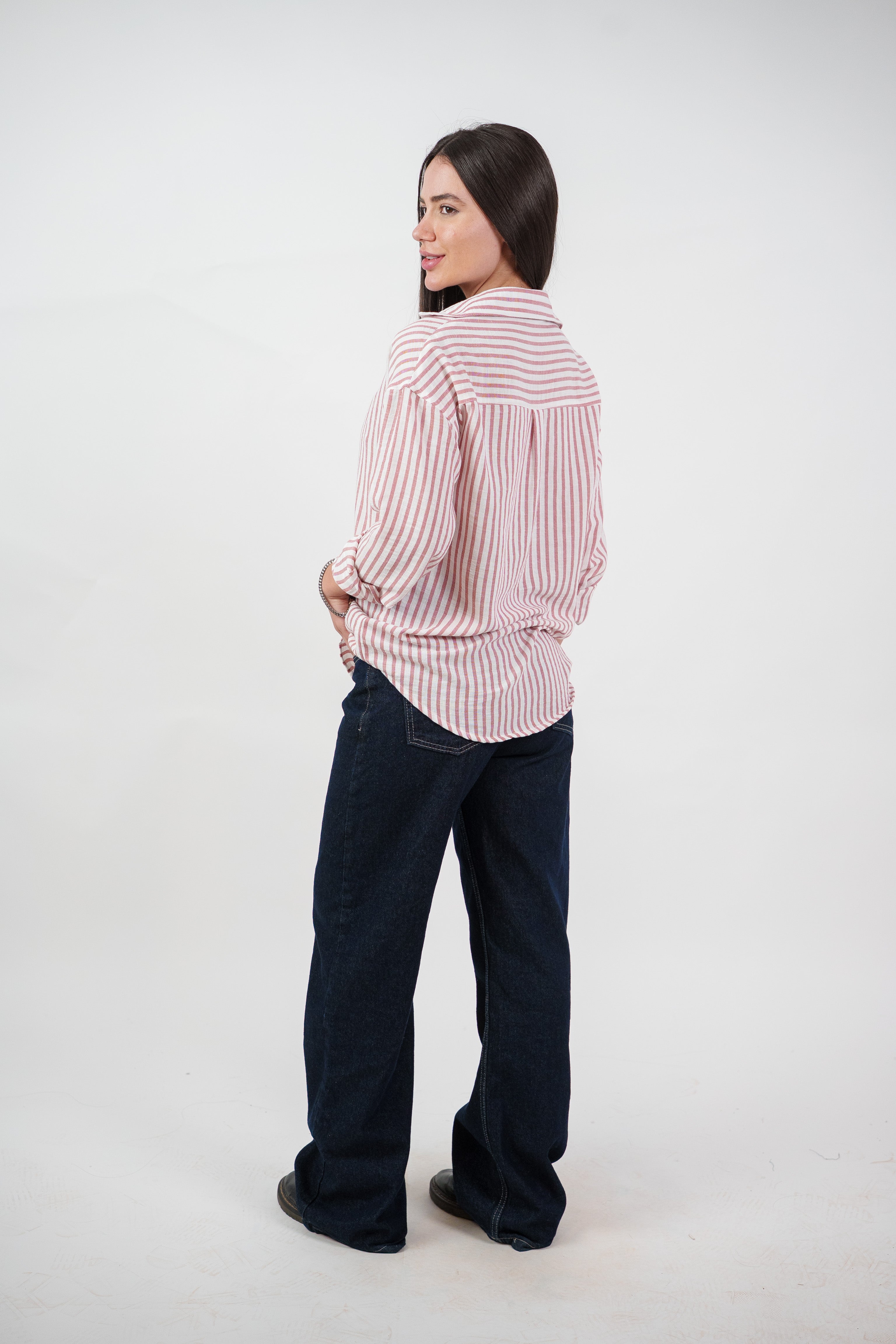 CLASSIC STRIPED SHIRT BLOUSE