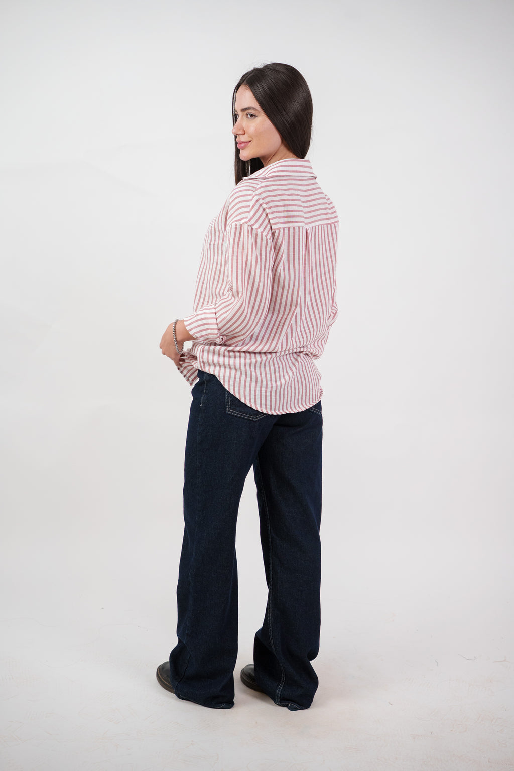 CLASSIC STRIPED SHIRT BLOUSE