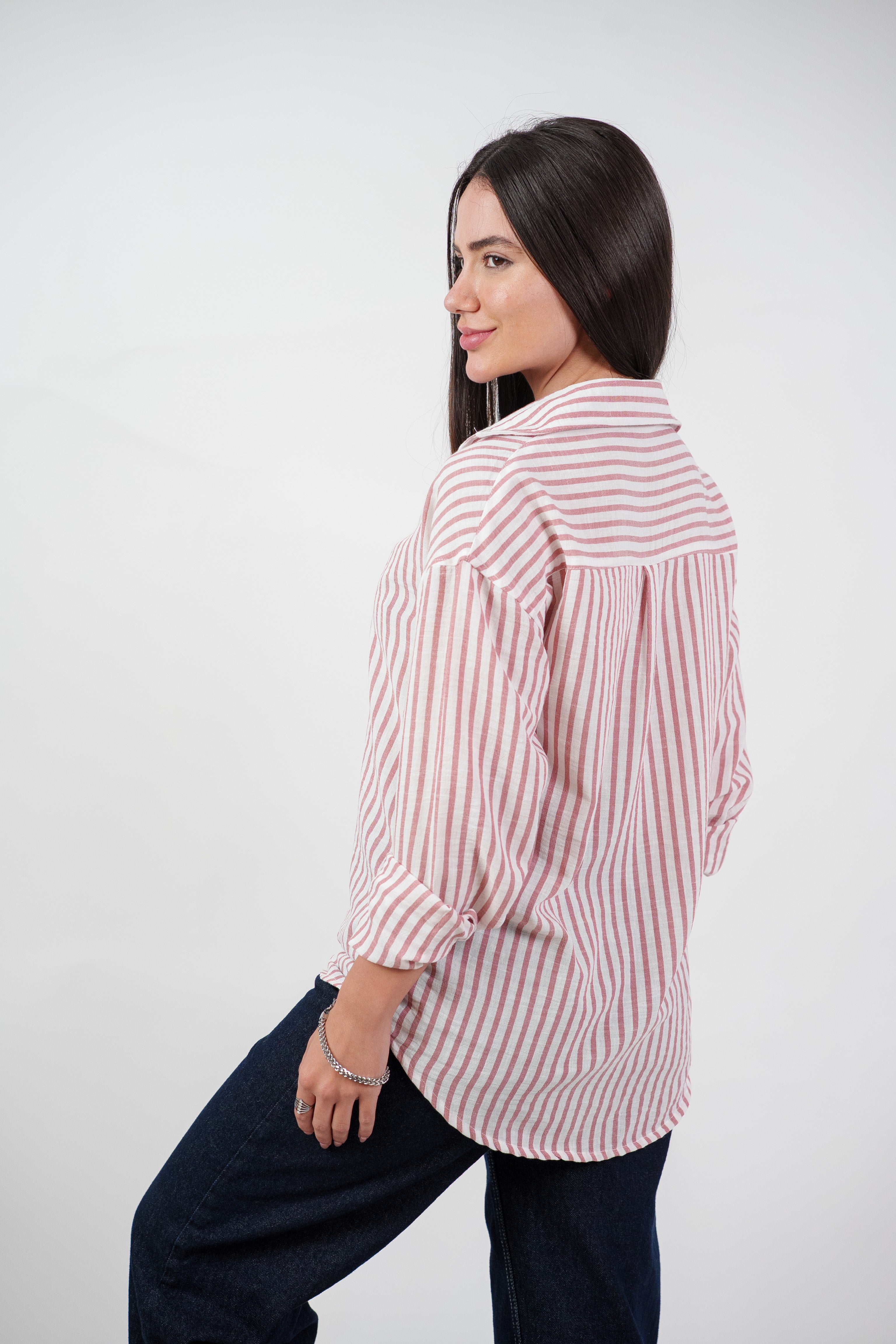 CLASSIC STRIPED SHIRT BLOUSE