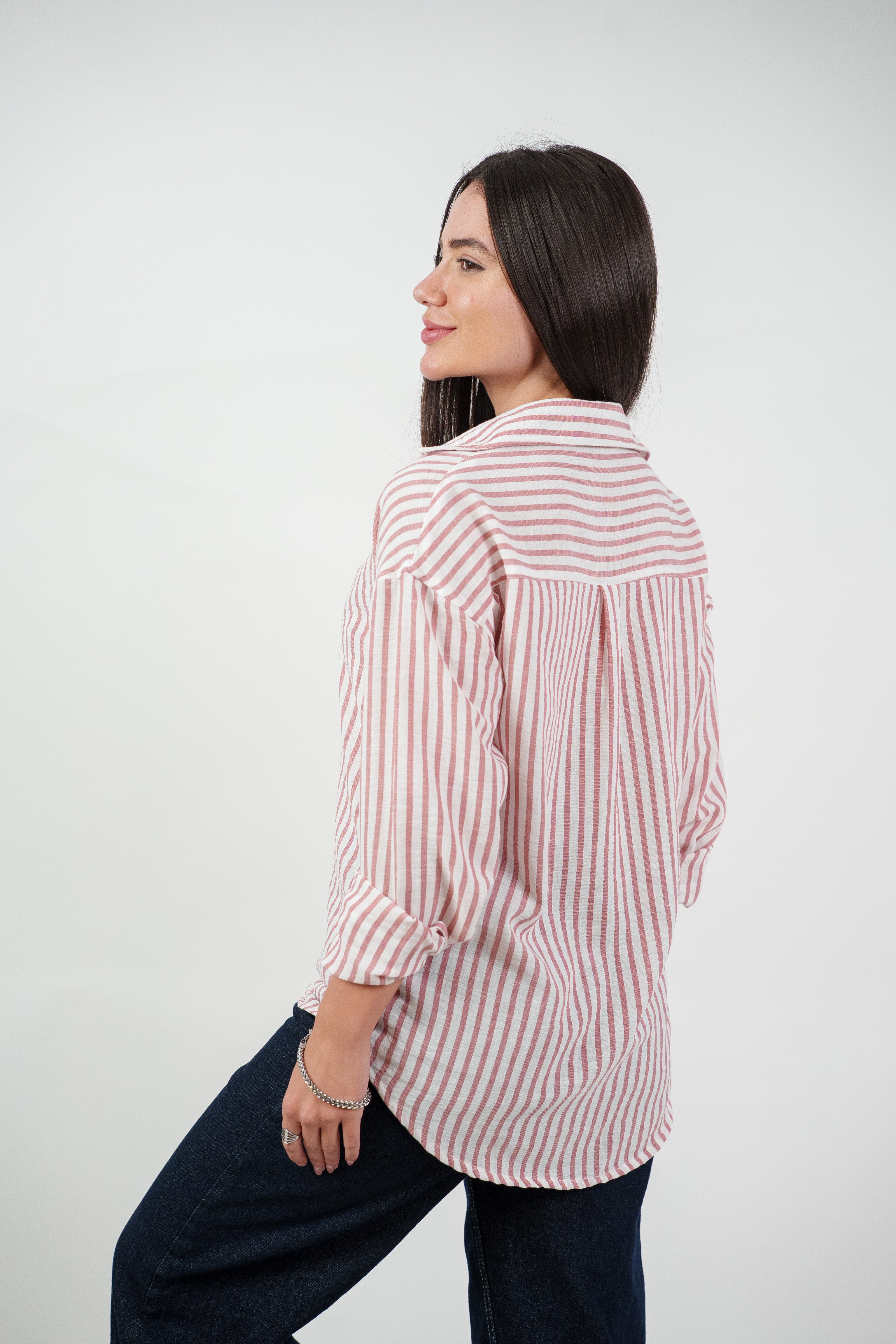 CLASSIC STRIPED SHIRT BLOUSE