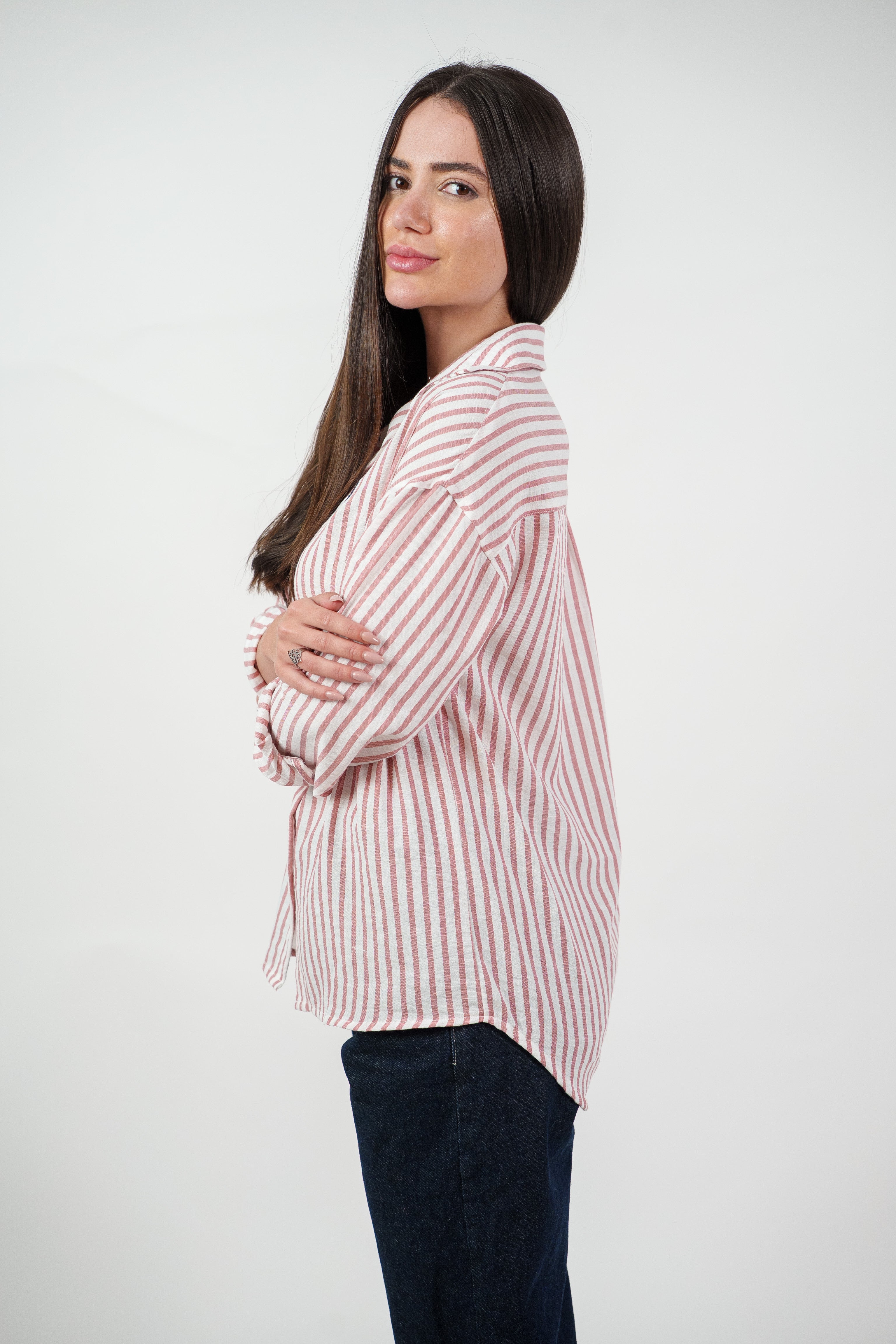 CLASSIC STRIPED SHIRT BLOUSE