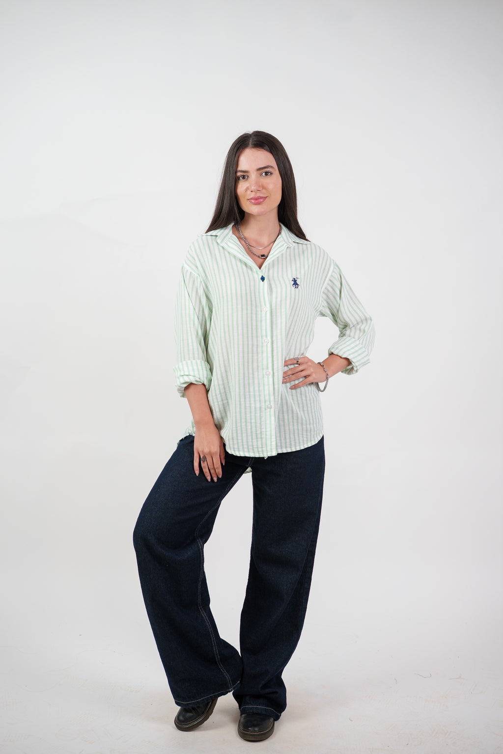 CLASSIC STRIPED SHIRT BLOUSE