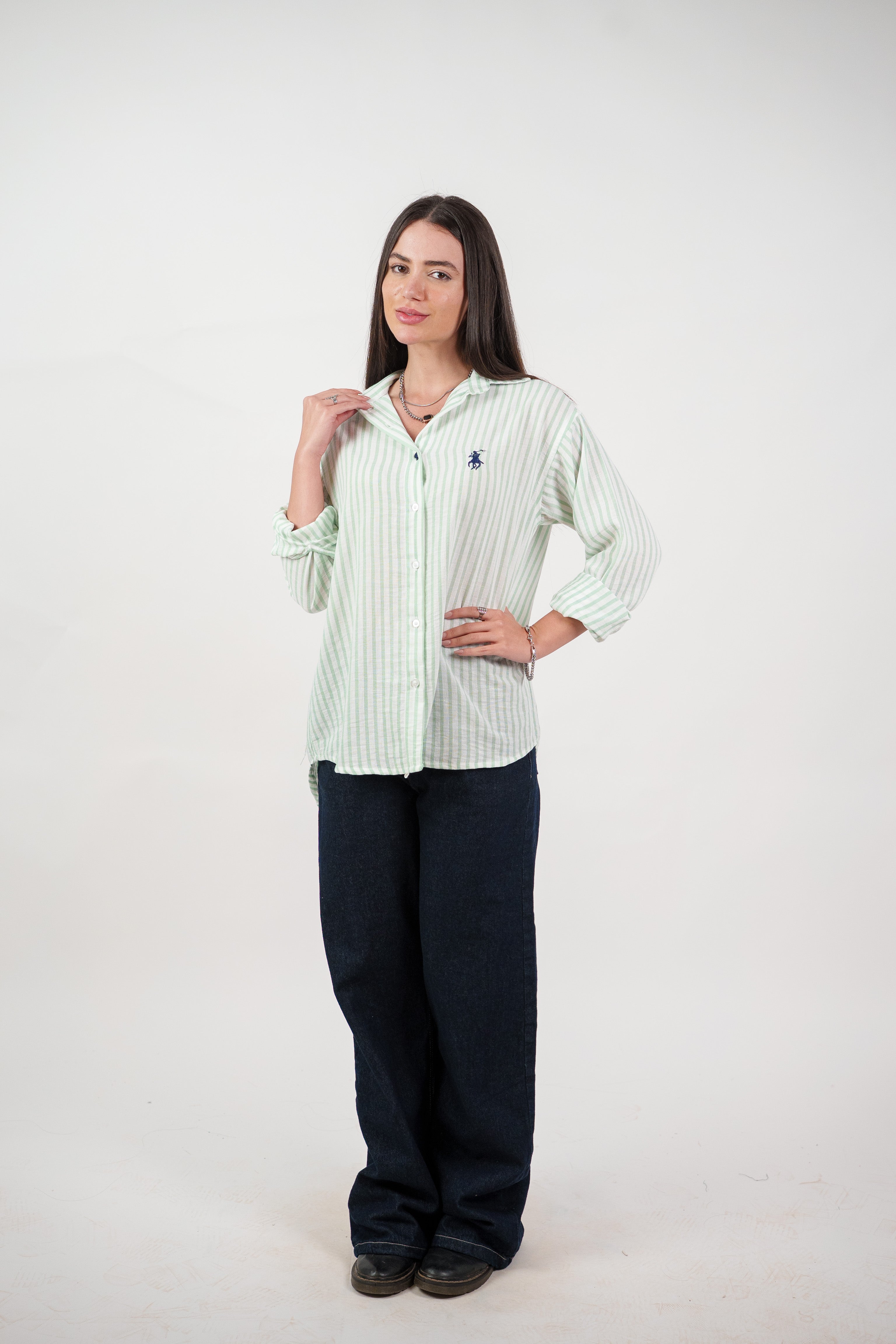 CLASSIC STRIPED SHIRT BLOUSE
