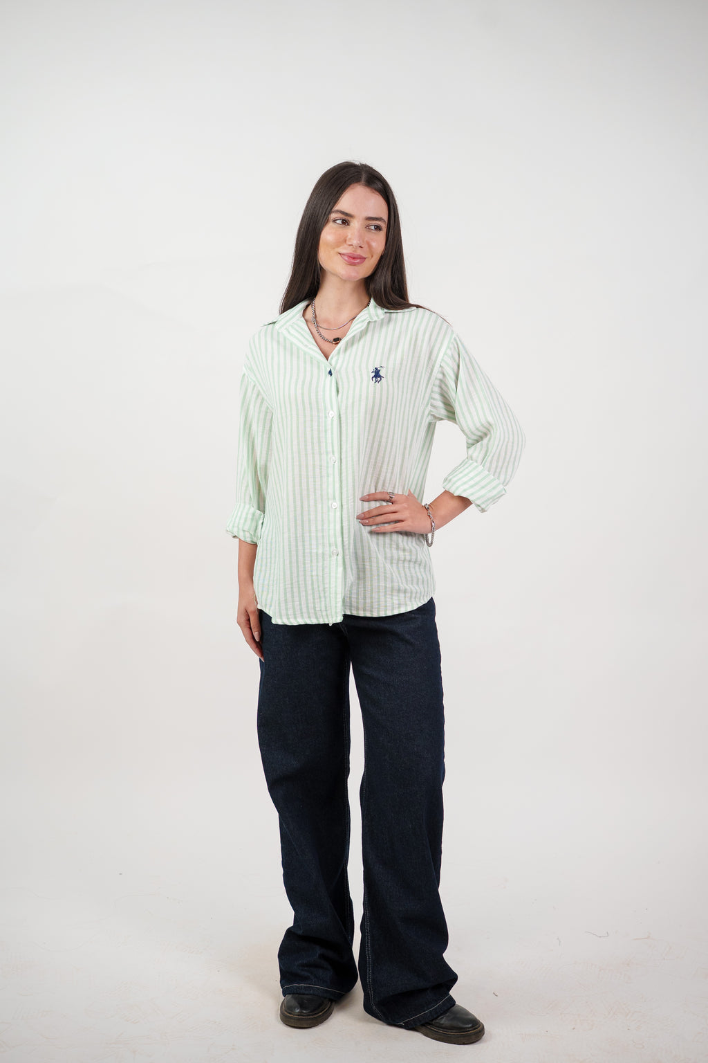 CLASSIC STRIPED SHIRT BLOUSE